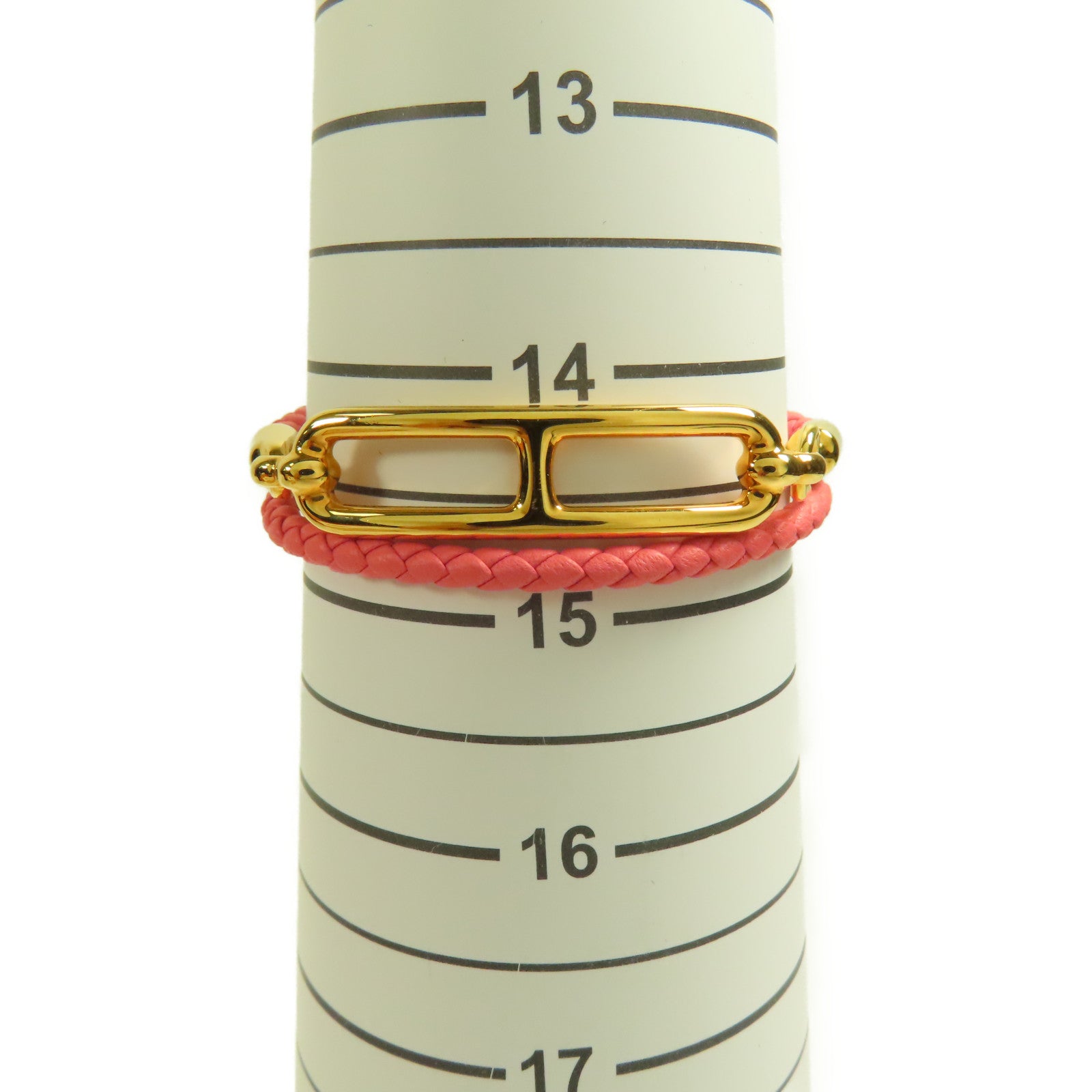 HERMES 牛皮皮革Roulis Double Tour金扣手帶