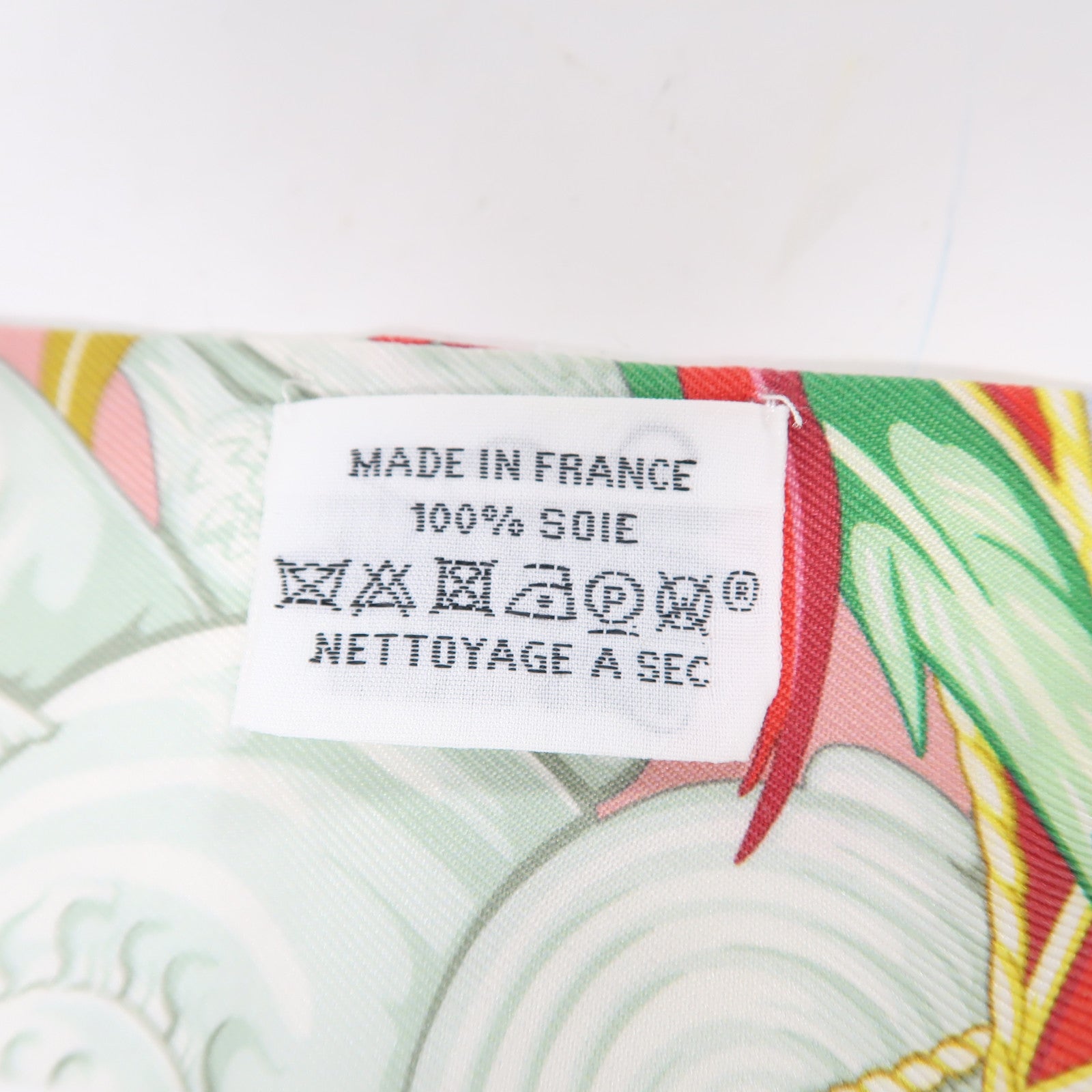 HERMES 絲質Twilly絲巾粉紅色/多色