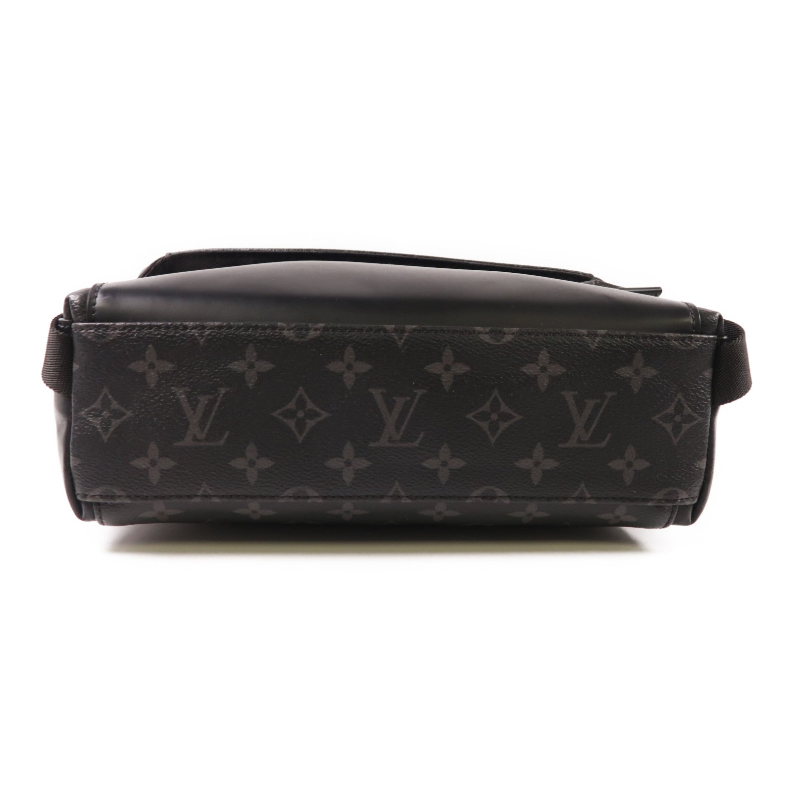 LOUIS VUITTON Monogram Eclipse Messenger PM Voyager銀扣肩背袋
