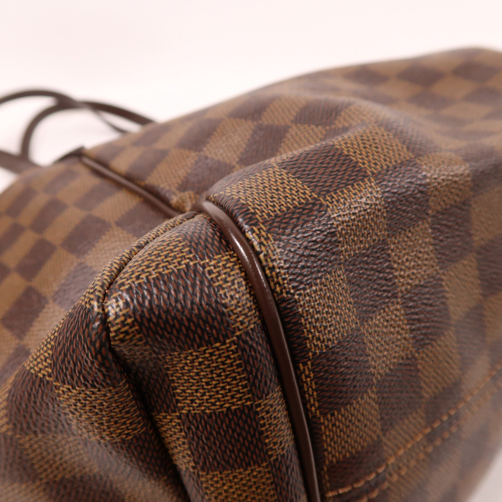 LOUIS VUITTON Damier Ebene Totally MM金扣肩背袋棕色