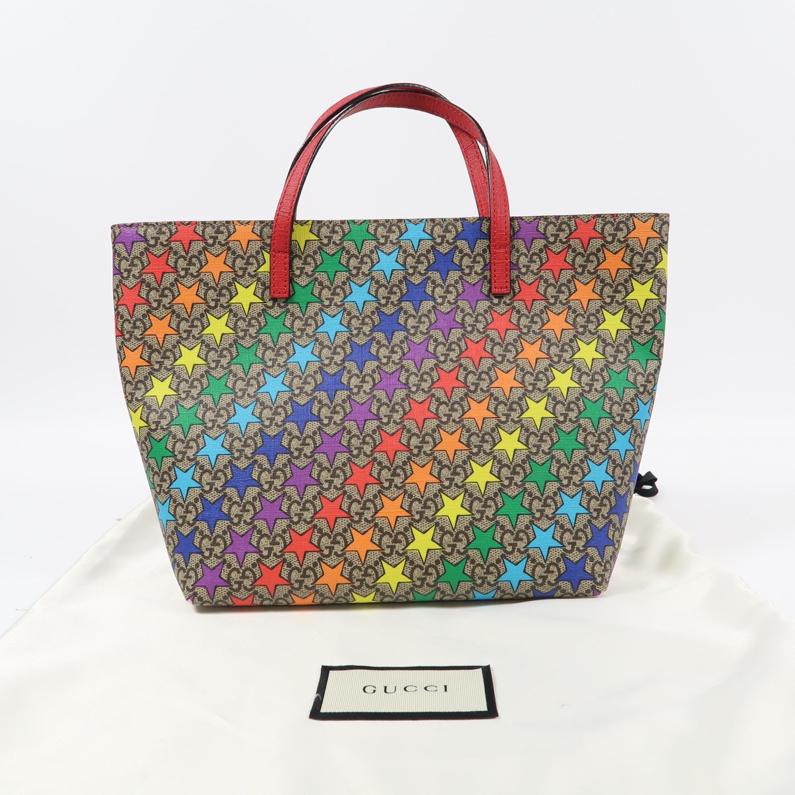 GUCCI 塗層帆布Children's GG Tote手挽袋啡色/彩色