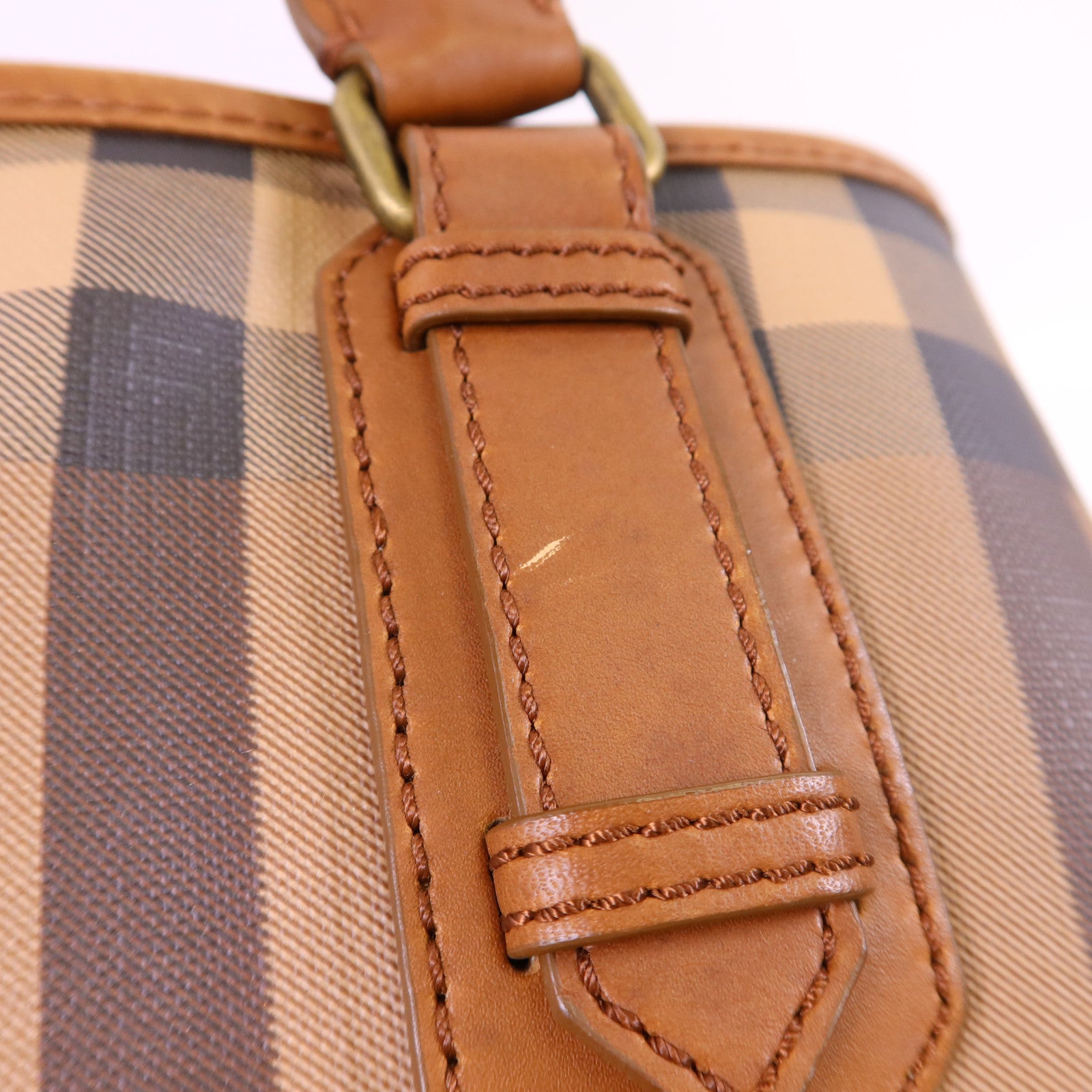 BURBERRY PVC Tote Bag金扣肩背袋
