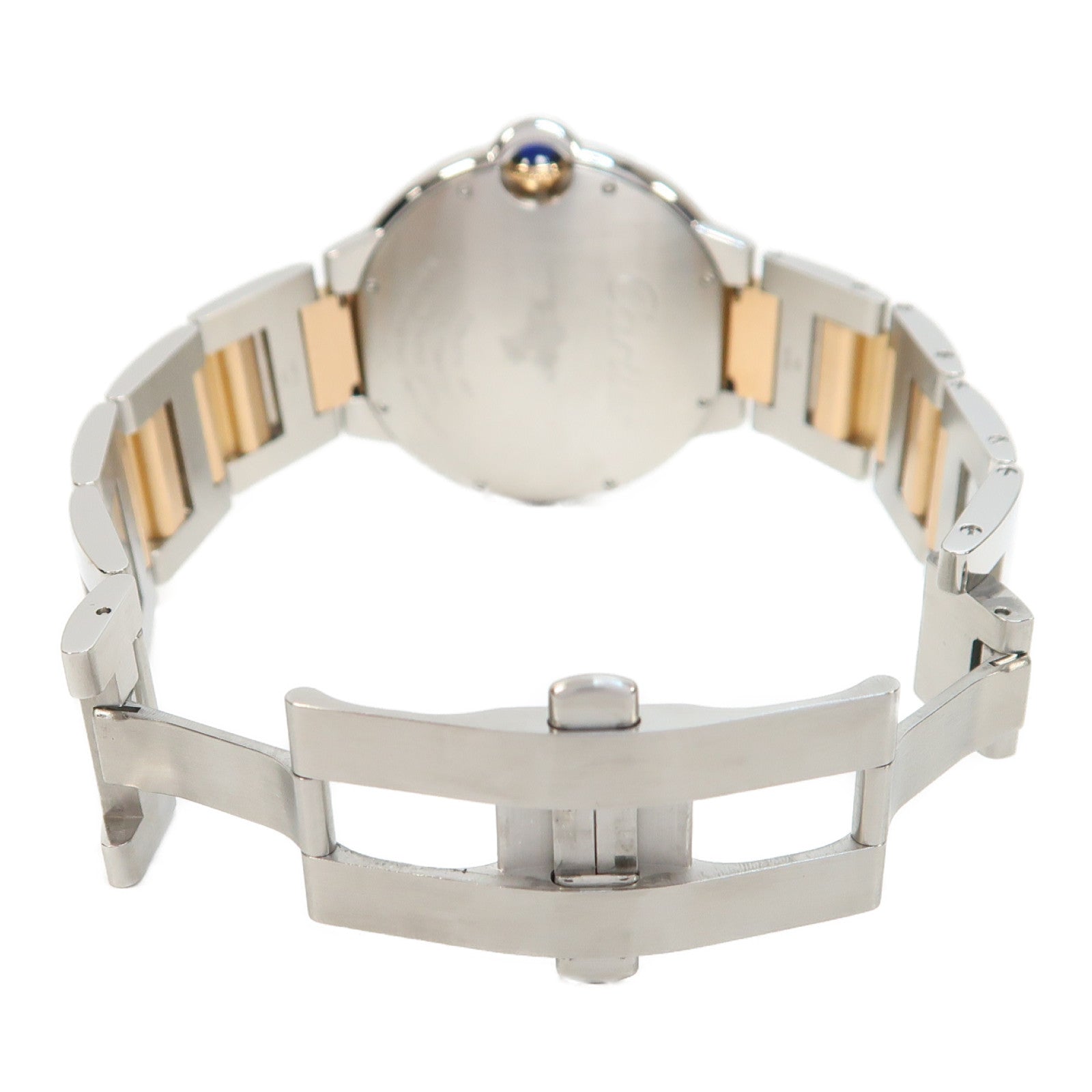 CARTIER Ballon Bleu不鏽鋼/18K玫瑰金手錶自動機芯啡色