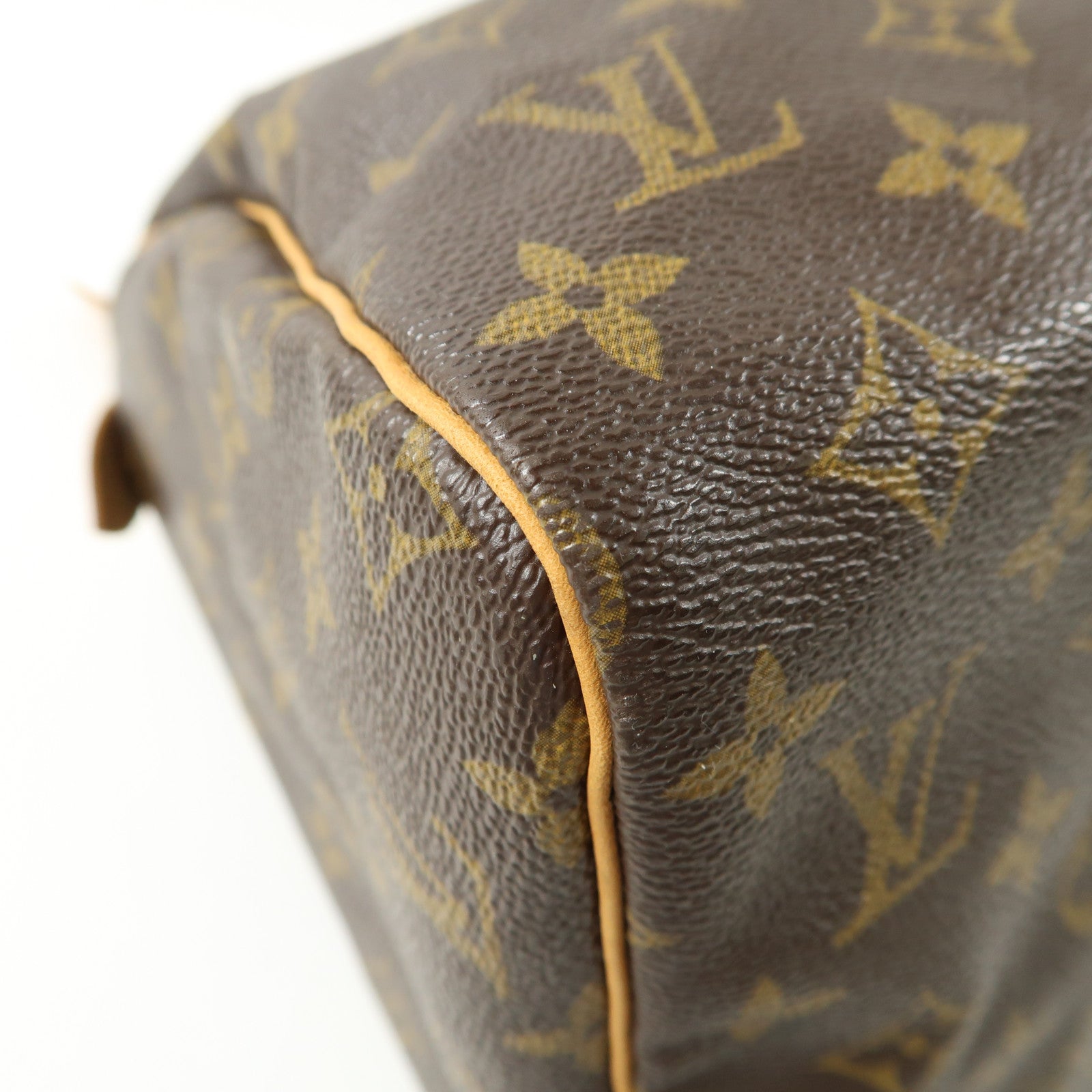 LOUIS VUITTON Monogram Speedy 30金扣手挽袋啡色
