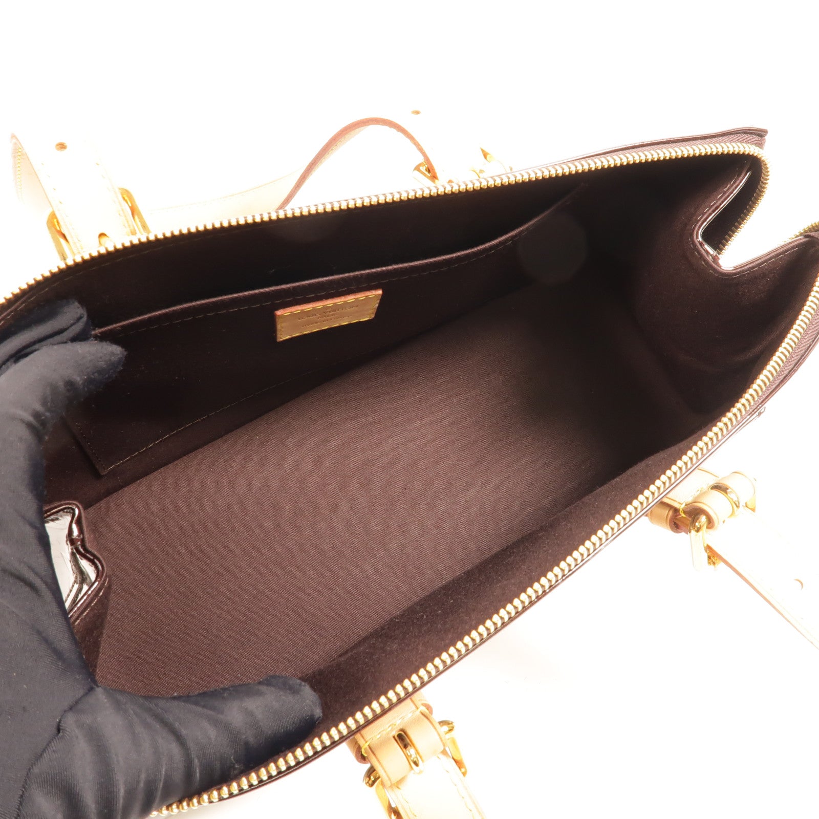LOUIS VUITTON Vernis Rosewood Avenue金扣肩背袋