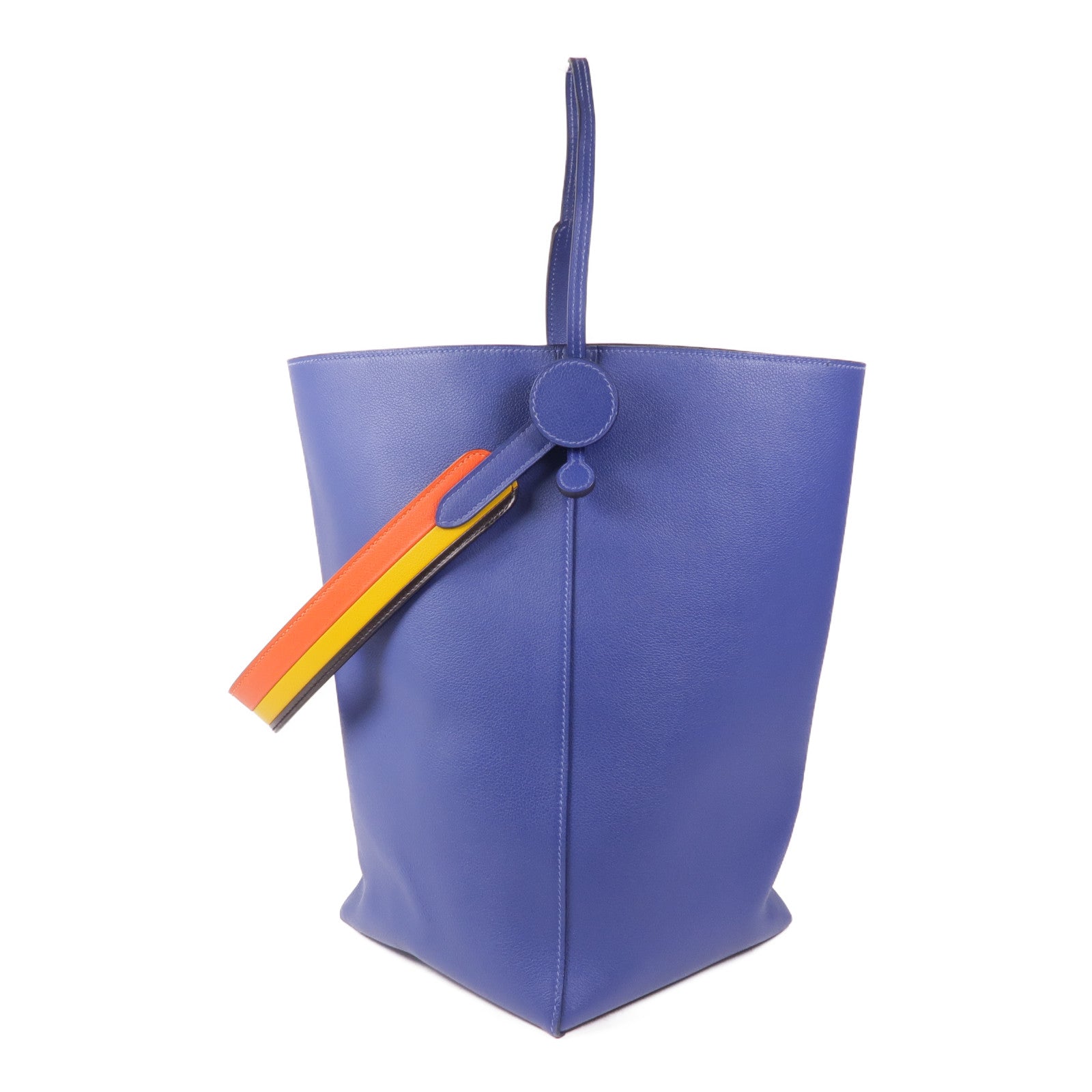 HERMES Evercolor皮革Licol 19肩背袋Bleu Brighton