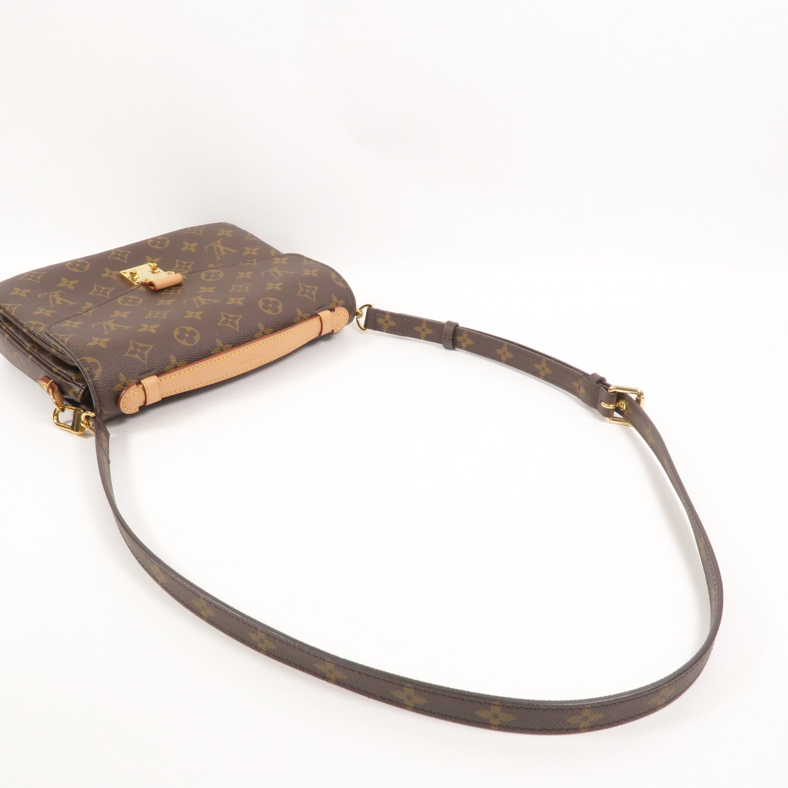 LOUIS VUITTON Monogram Pochette Metis MM金扣手挽肩背兩用袋