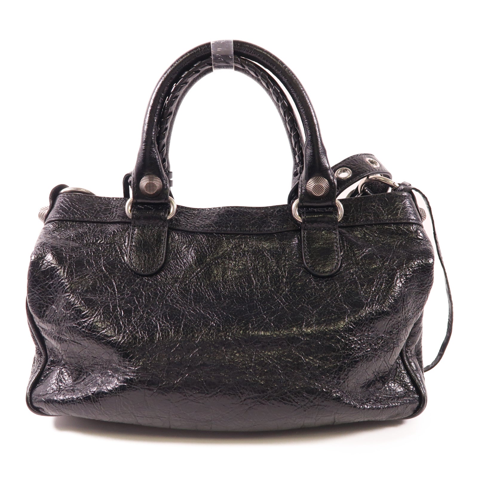 BALENCIAGA 牛皮皮革Neo Cagole銀扣手挽肩背兩用袋