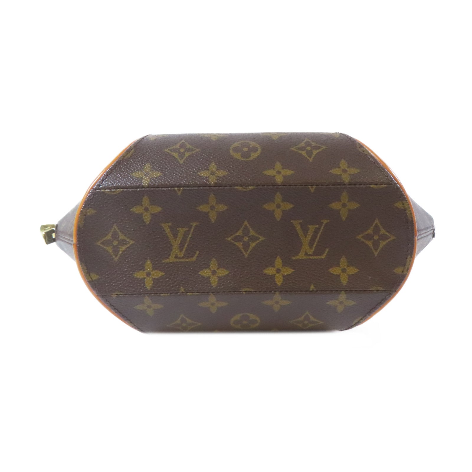 LOUIS VUITTON Monogram Elipse MM金扣手挽袋啡色