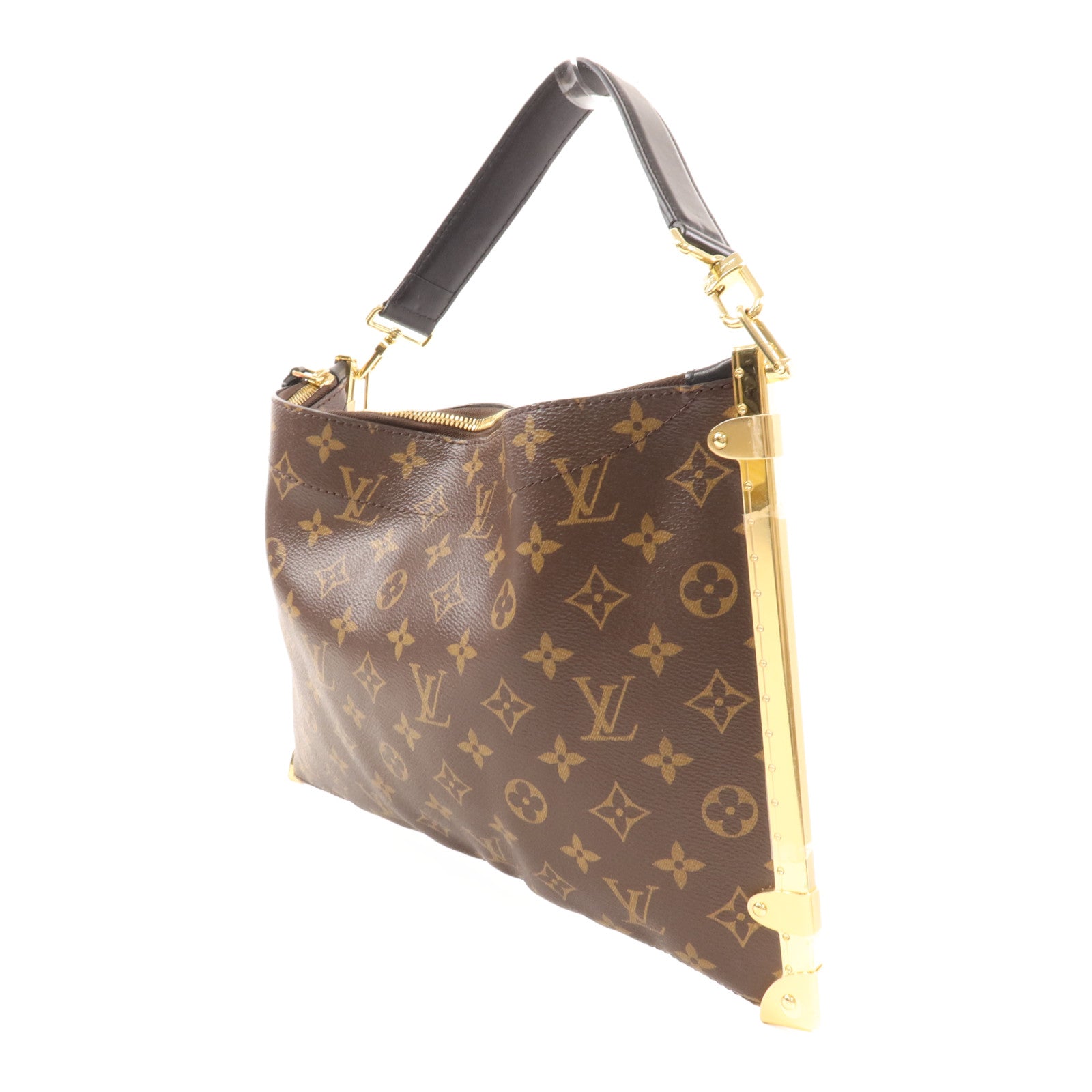 LOUIS VUITTON Monogram Lucky Trunk金扣手挽肩背兩用袋