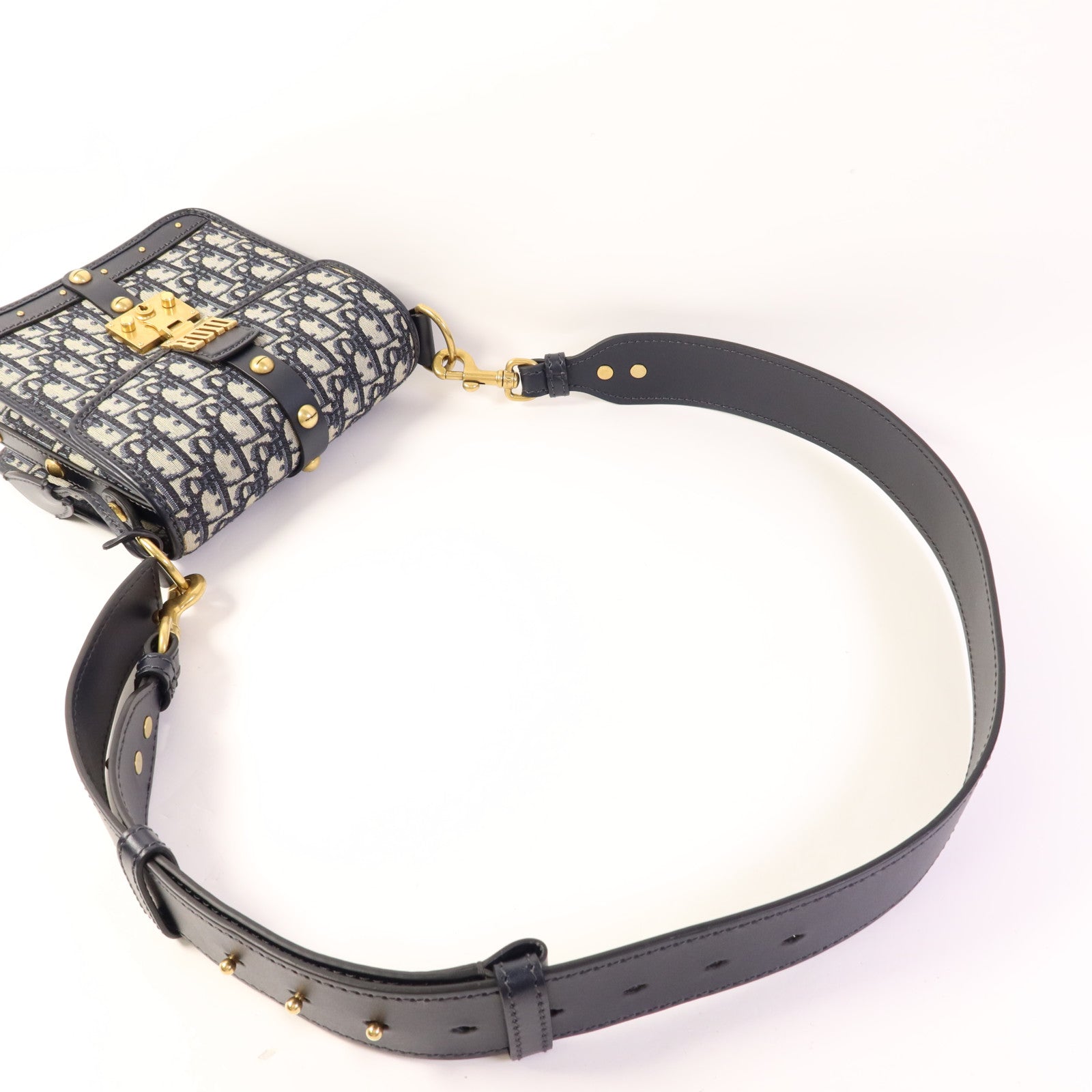 Dior 帆布Shoulder Bag金扣肩背袋