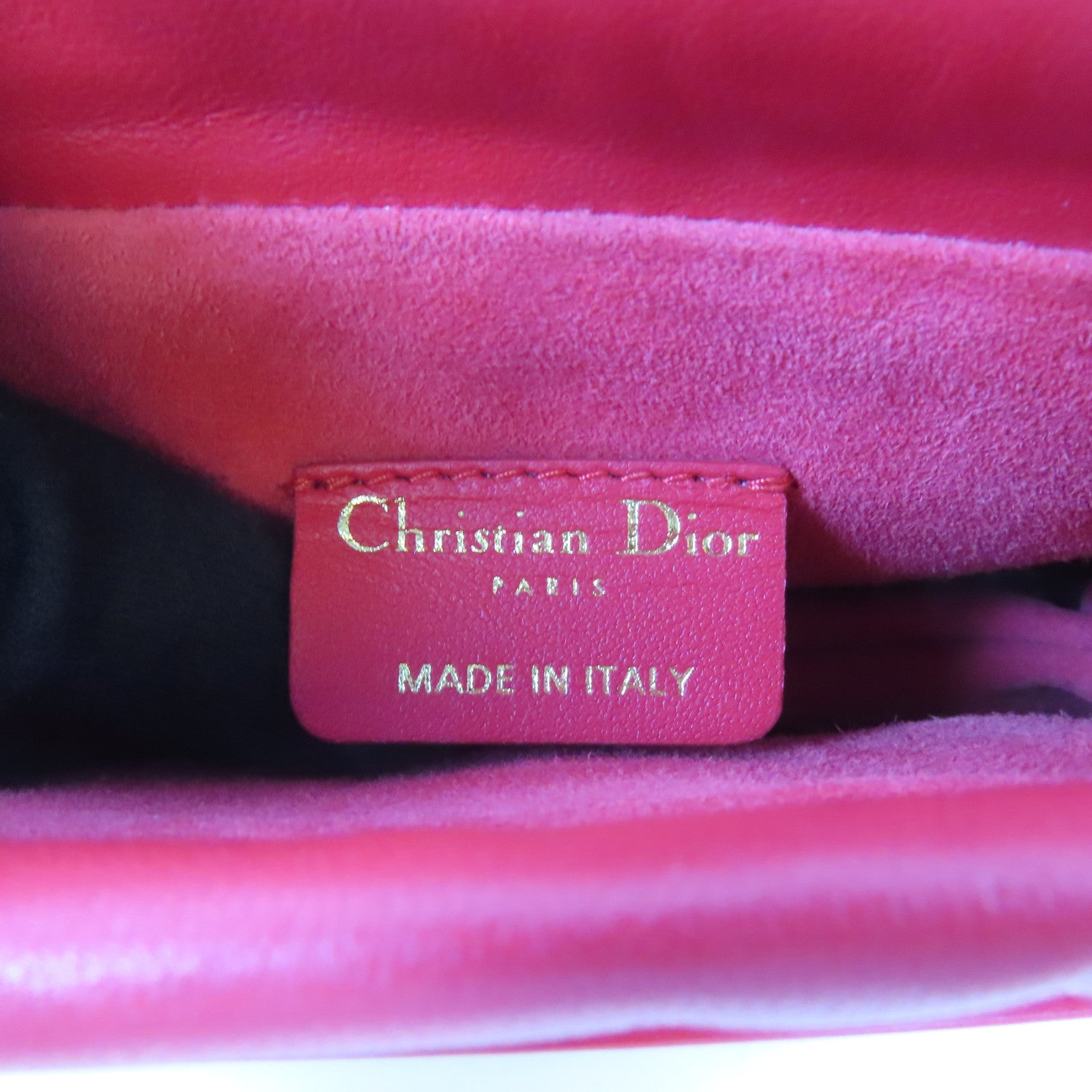 Dior 牛皮皮革Shoulder Bag金扣手挽肩背兩用袋紅色