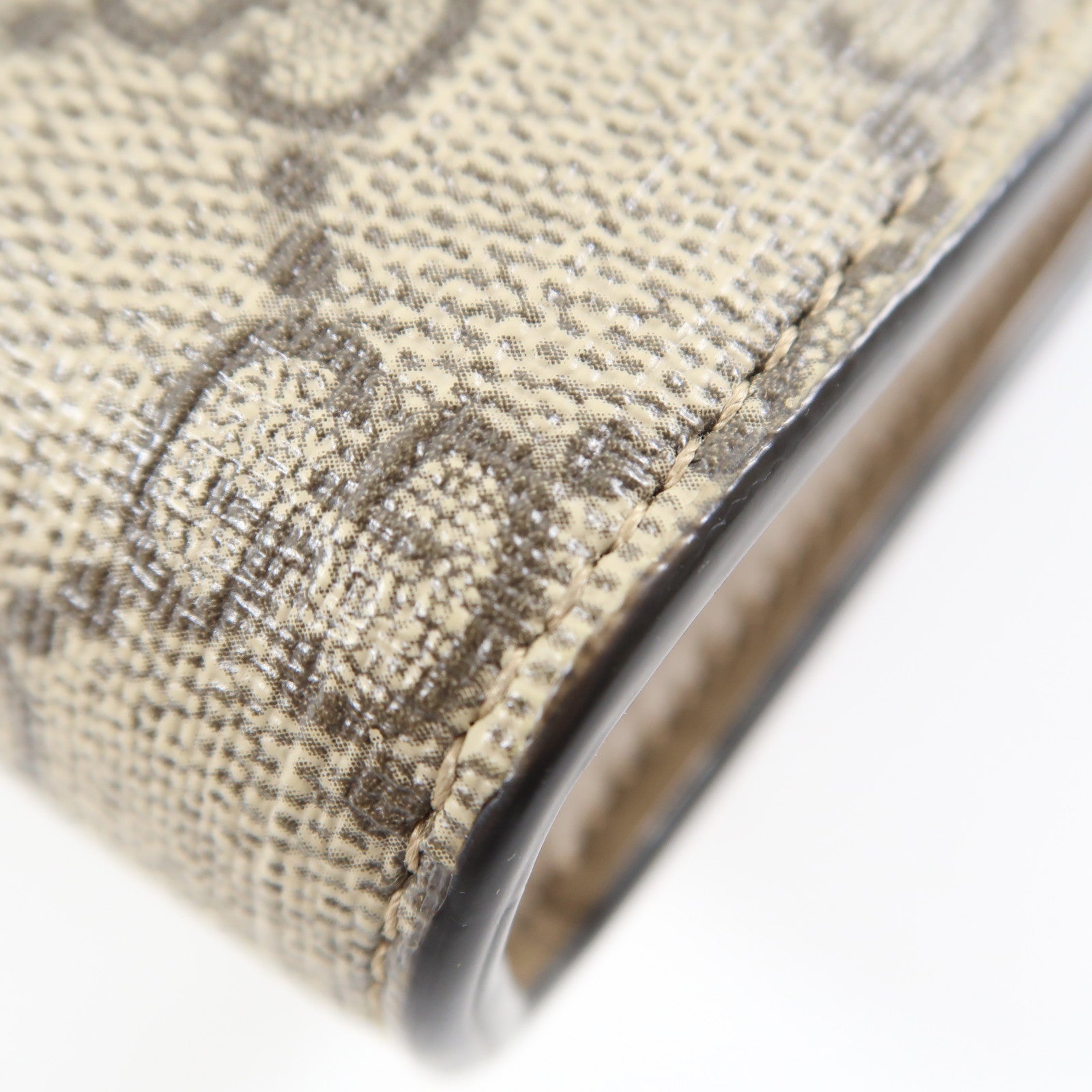 GUCCI 塗層帆布Dionysus Small銀扣鏈帶肩背袋棕色