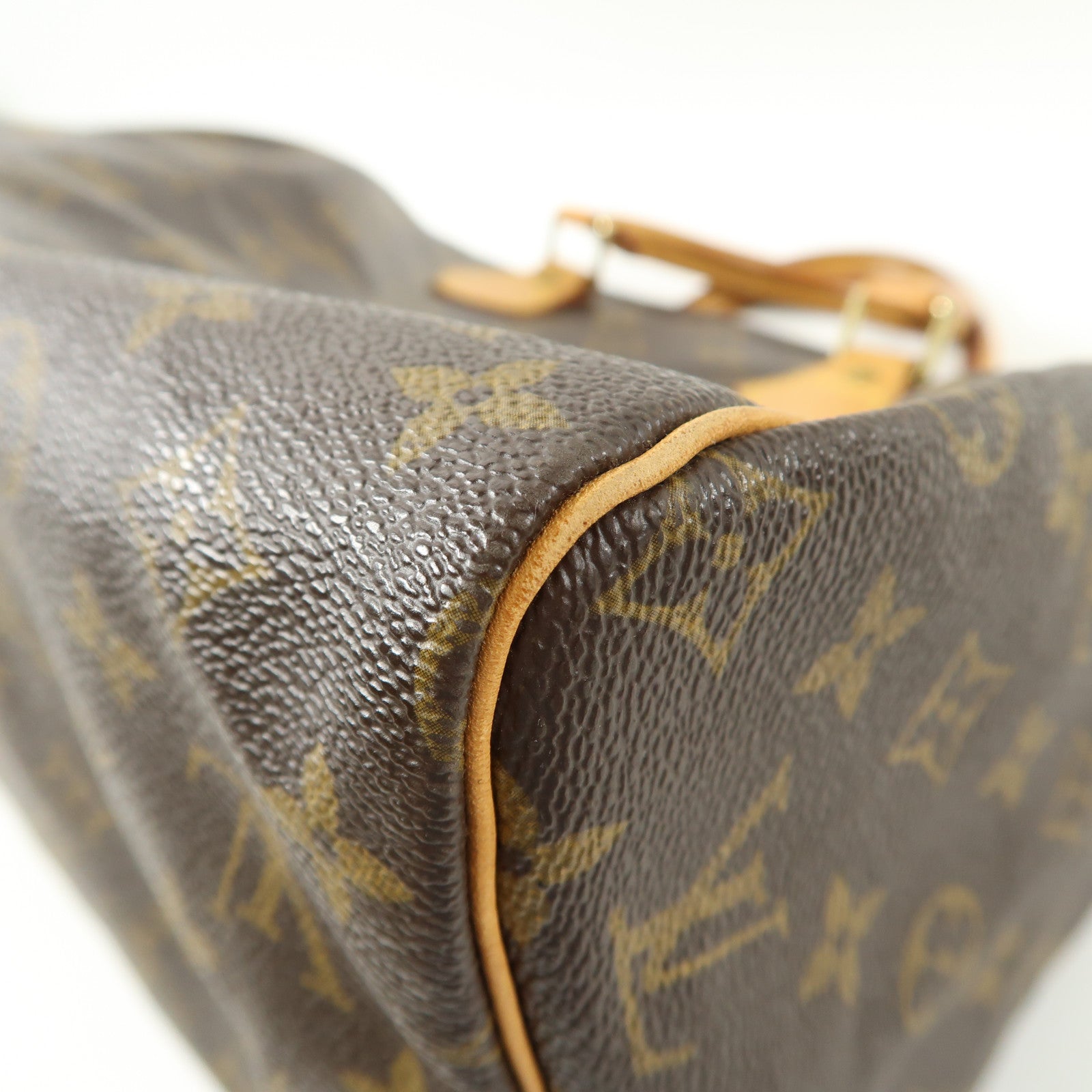 LOUIS VUITTON Monogram Speedy 30金扣手挽袋啡色