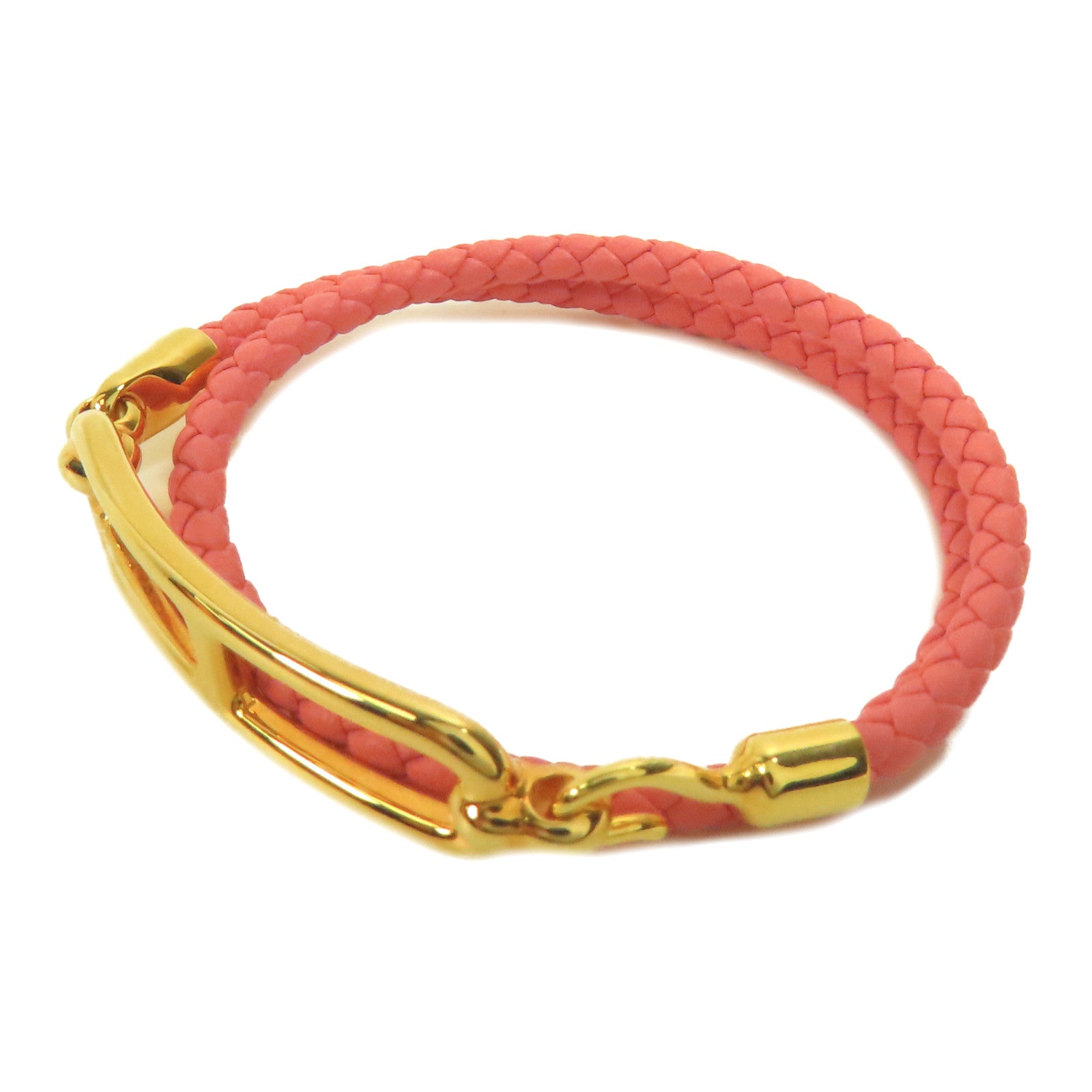 HERMES 牛皮皮革Roulis Double Tour金扣手帶