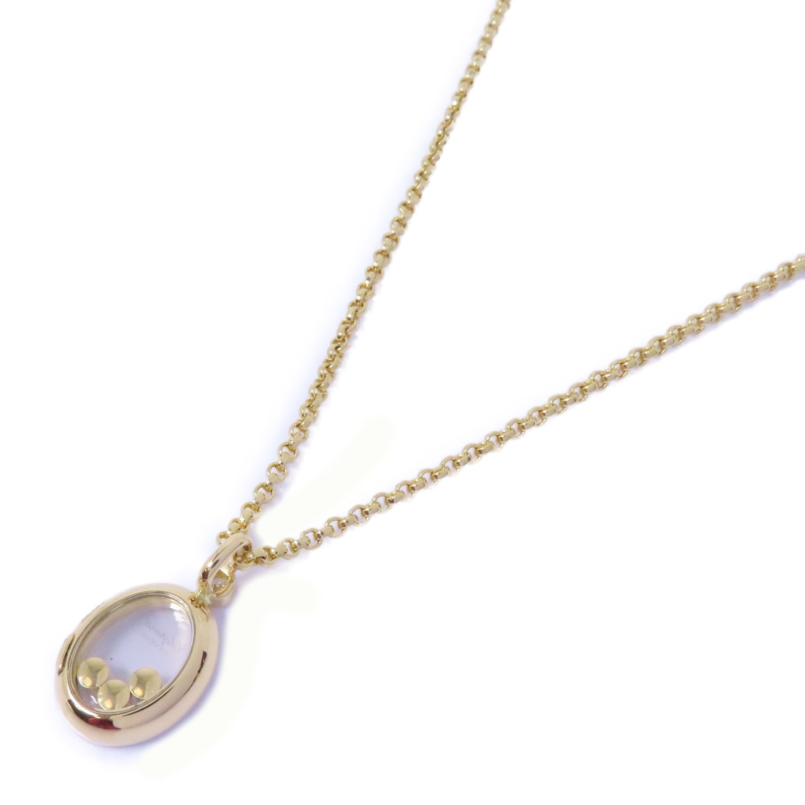 Chopard 【激減優惠】18K黃金/鑽石Happy Diamond Necklace項鏈