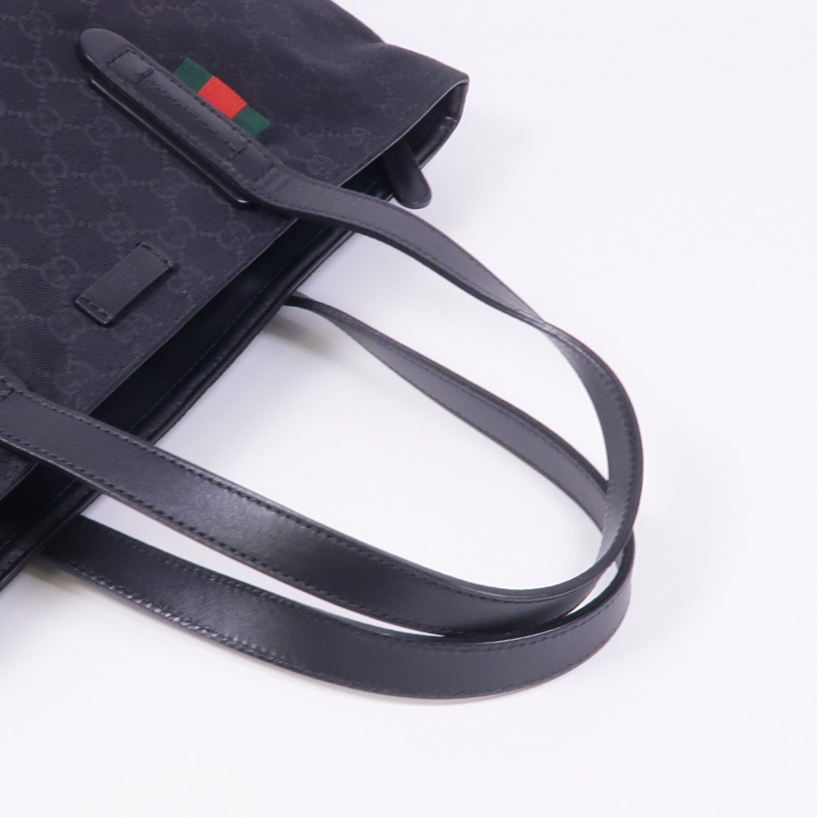 GUCCI 帆布Tote Bag銀扣手挽袋