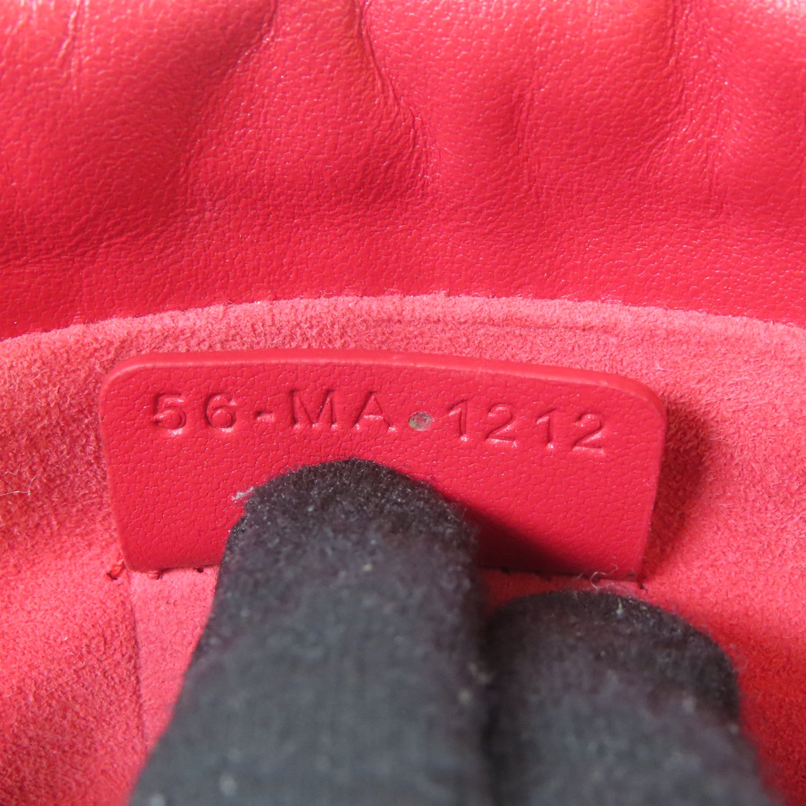 Dior 牛皮皮革Shoulder Bag金扣手挽肩背兩用袋紅色