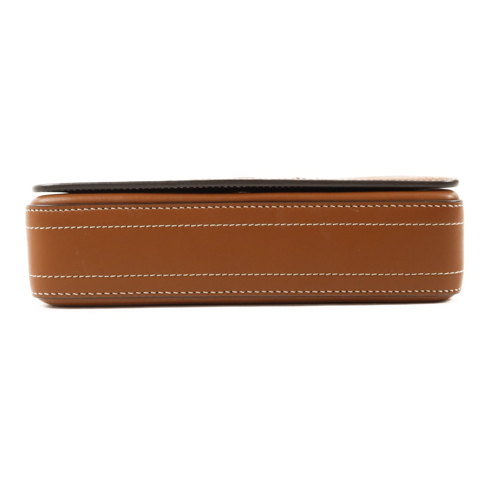 BURBERRY 牛皮皮革Tan Hampshire金扣肩背袋