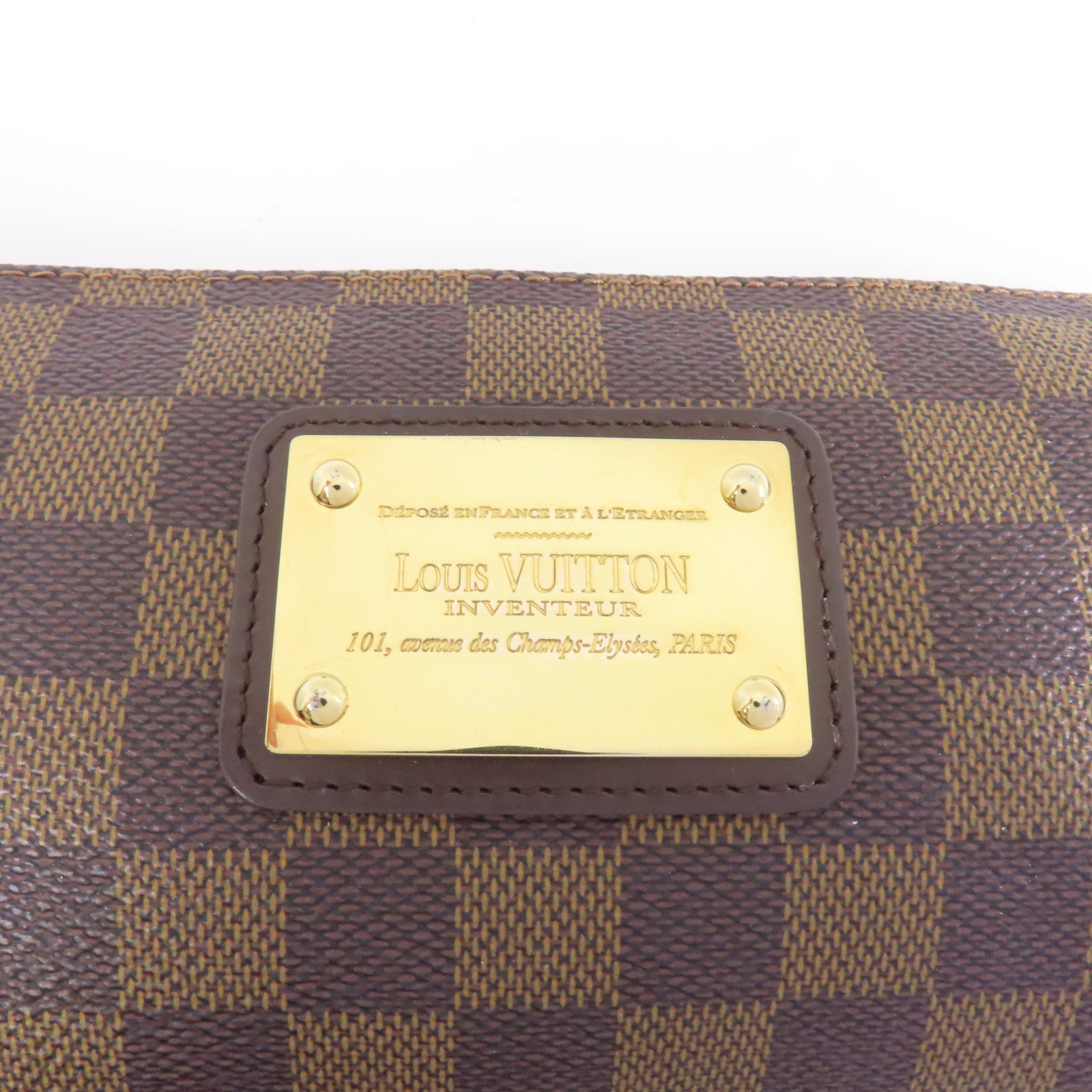 LOUIS VUITTON 【激減優惠】Damier Eva金扣手挽肩背兩用袋棕色