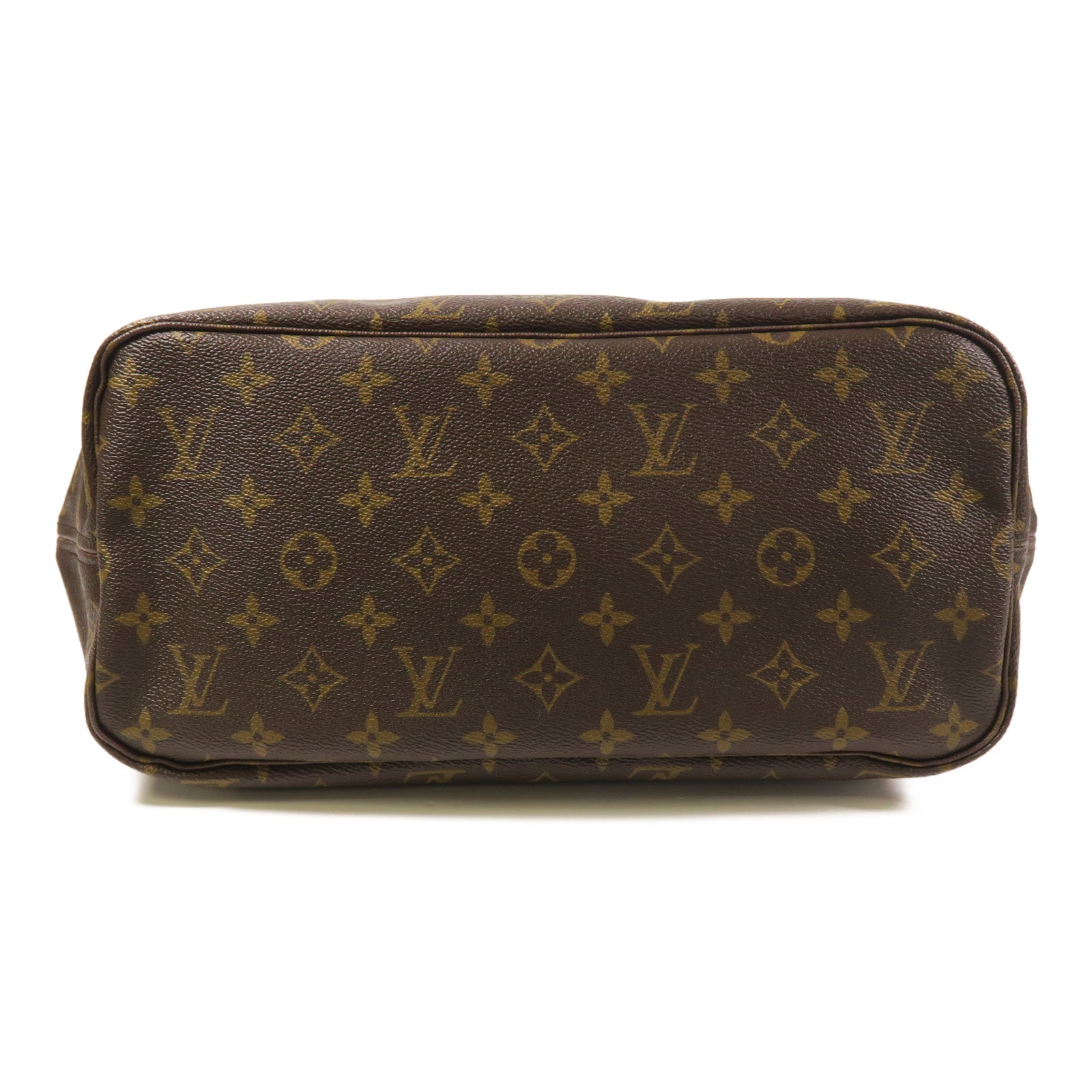 LOUIS VUITTON Monogram Neverfull MM金扣手挽袋