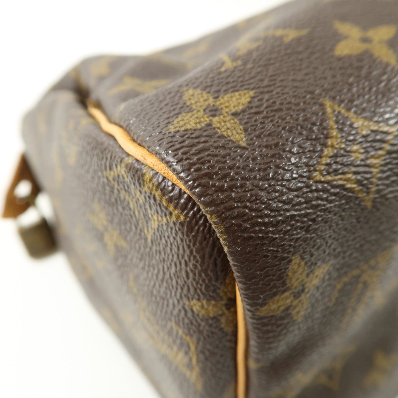 LOUIS VUITTON Monogram Speedy 30金扣手挽袋啡色