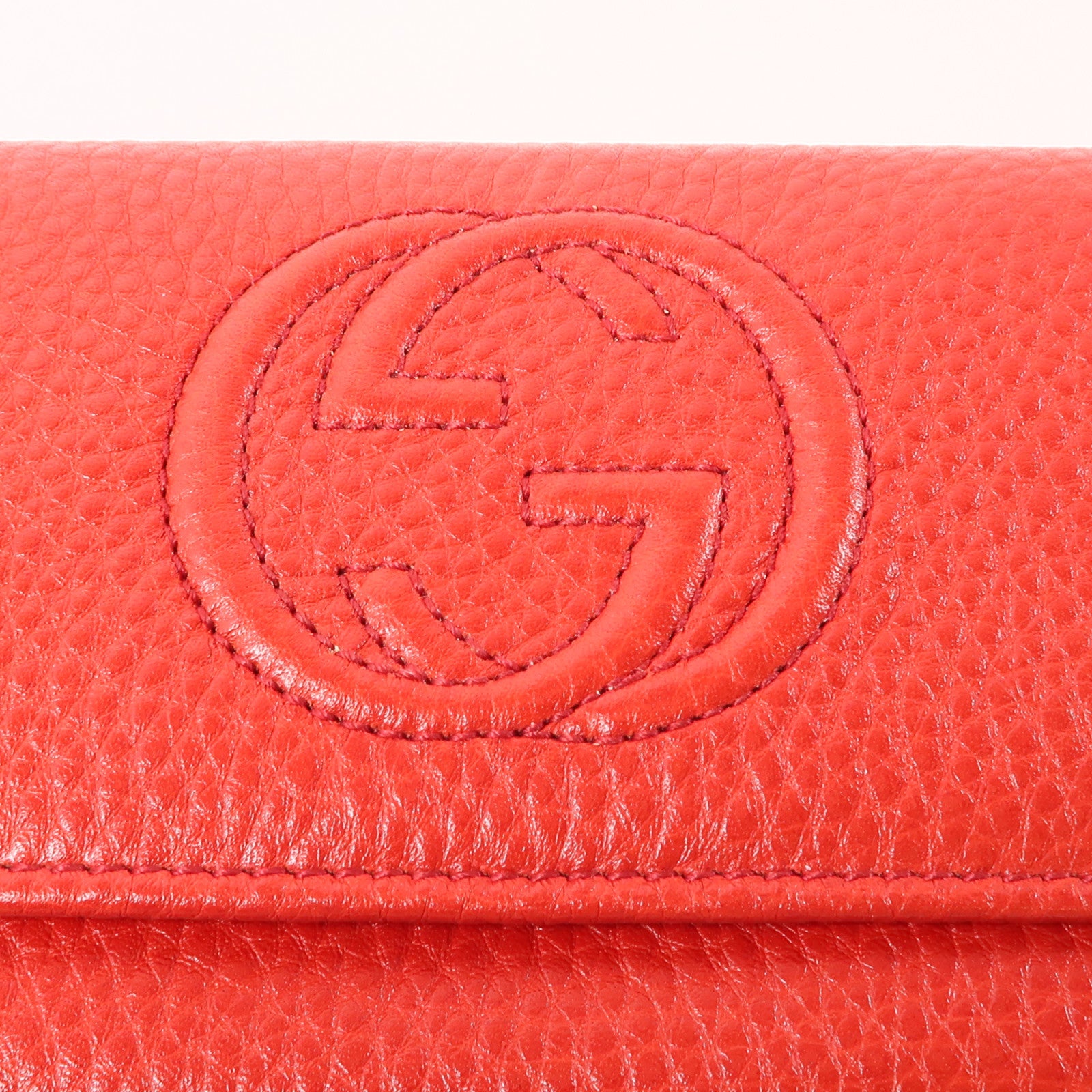 GUCCI 牛皮皮革Long Wallet長錢包紅色