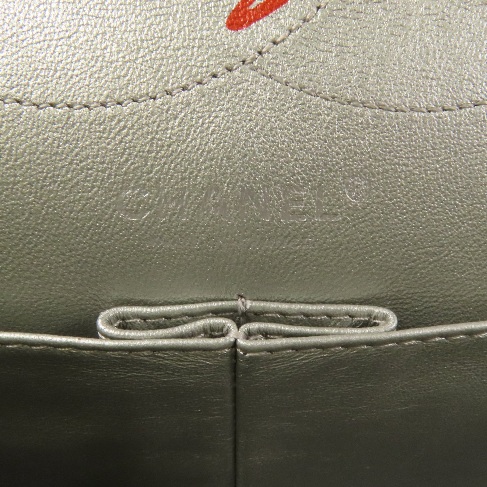 CHANEL 牛皮皮革2.55 Large銀扣鏈帶肩背袋