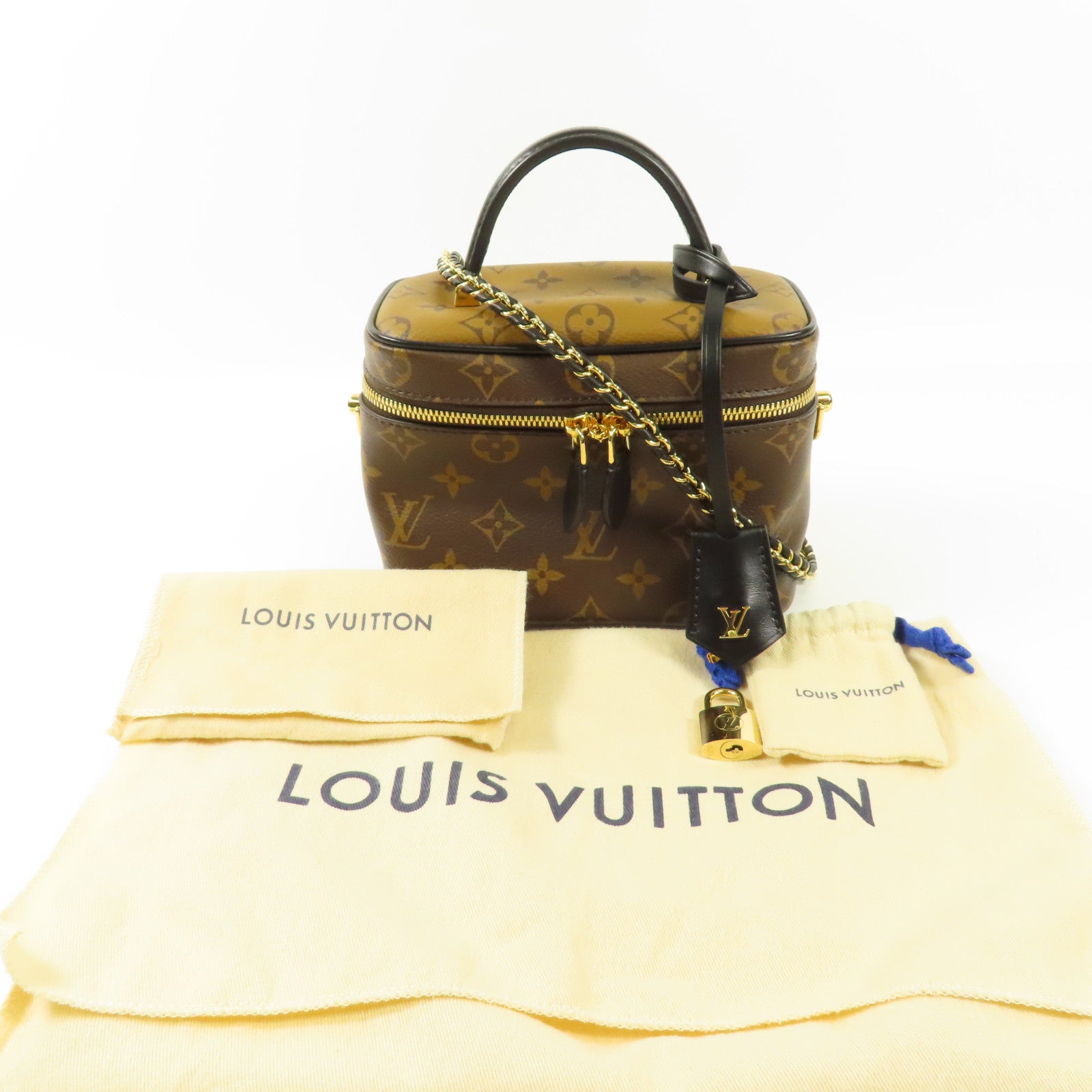 LOUIS VUITTON 【激減優惠】Monogram Reverse Vanity PM金扣手挽肩背兩用袋