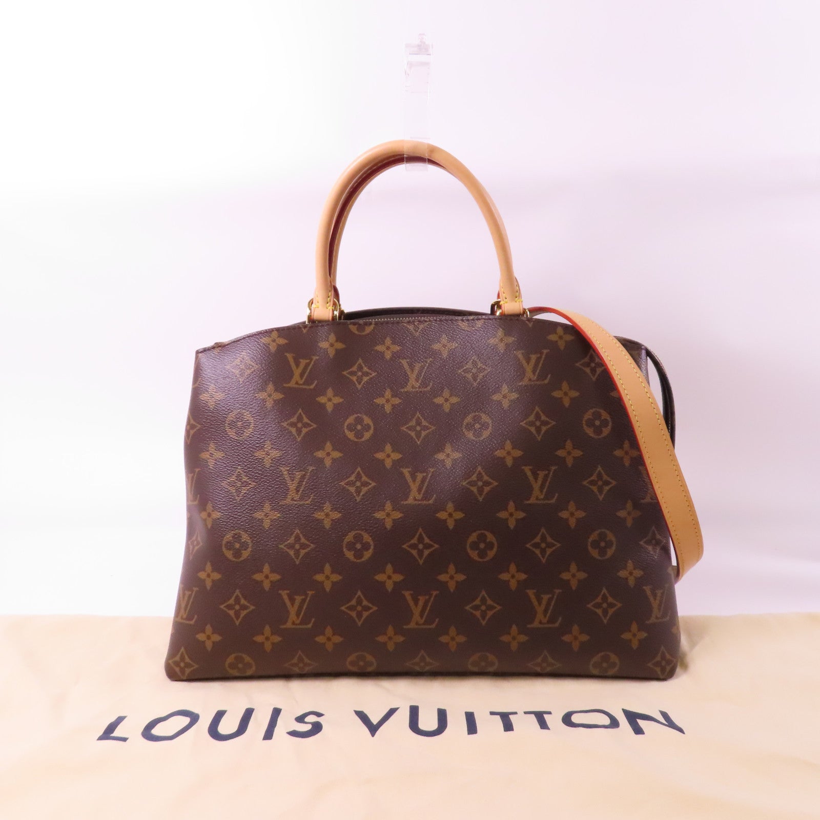 LOUIS VUITTON 【激減優惠】Monogram Grand Palais MM MNG金扣手挽肩背兩用袋啡色