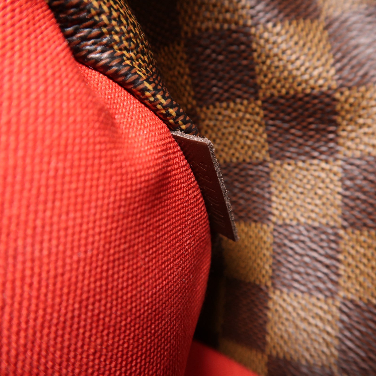 LOUIS VUITTON Damier Ebene Totally MM金扣肩背袋棕色
