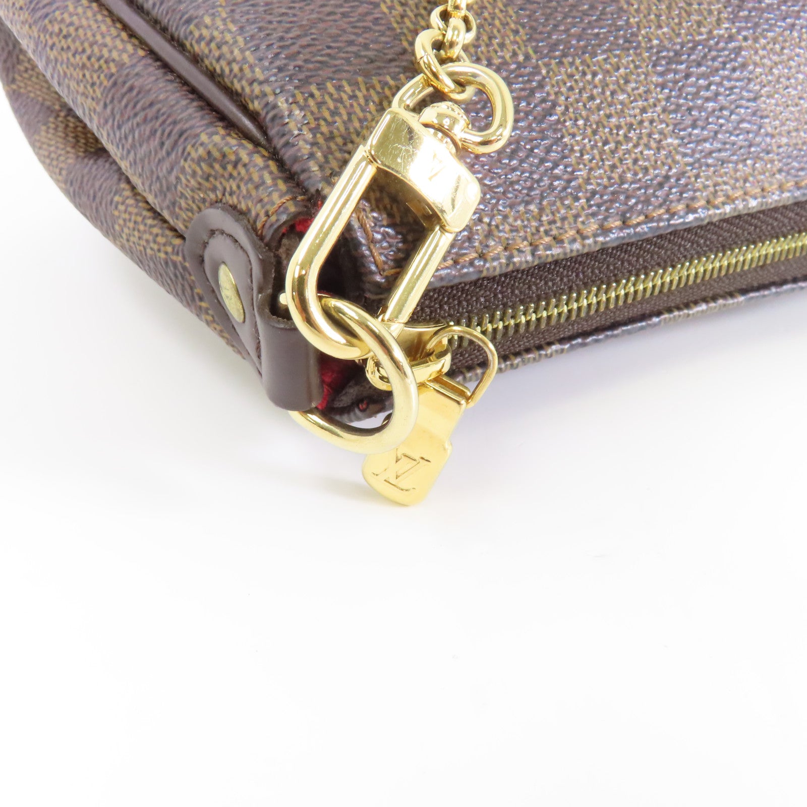 LOUIS VUITTON 【激減優惠】Damier Eva金扣手挽肩背兩用袋棕色