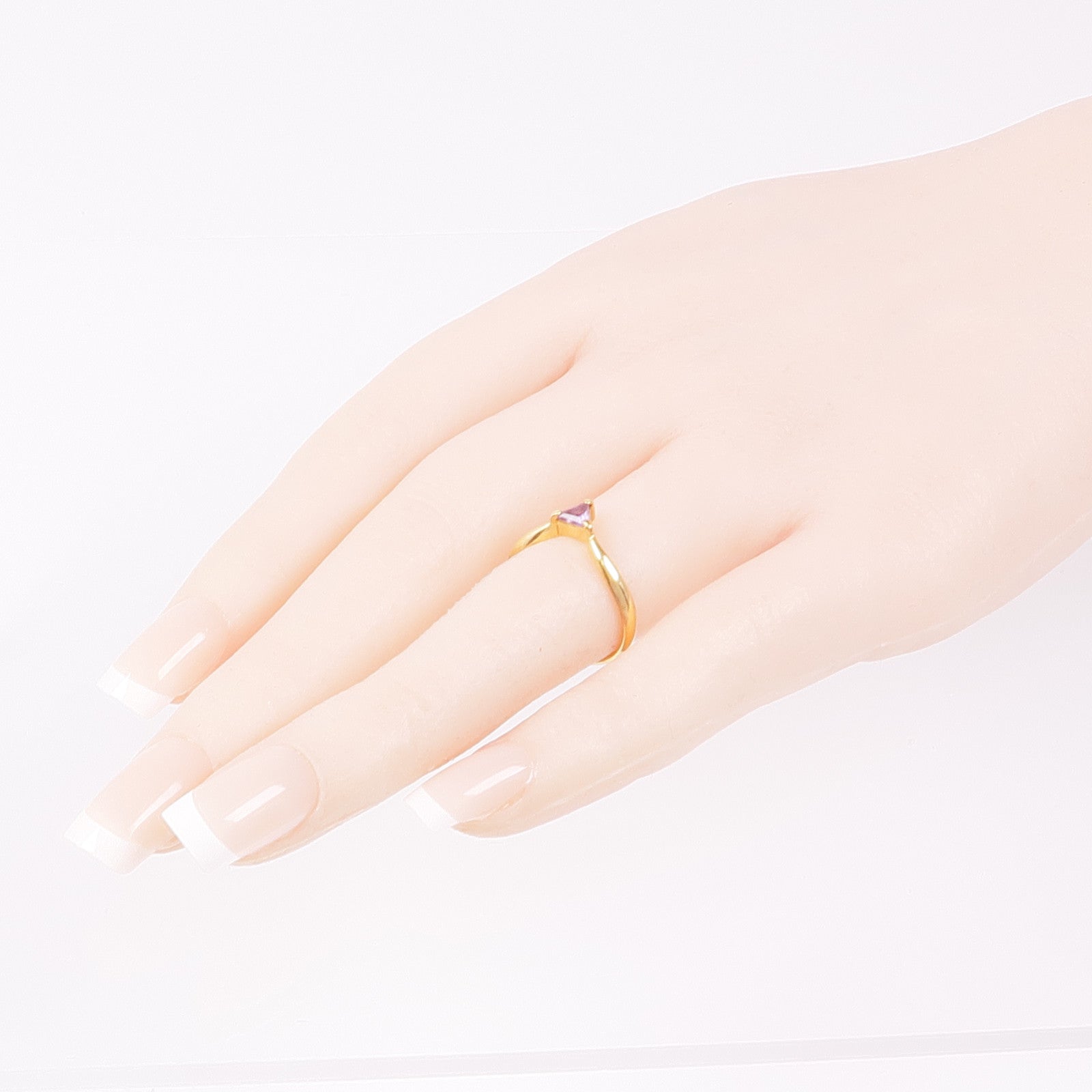 JEWELRY 【激減優惠】18K黃金Amethyst Ring紫晶戒指US#6