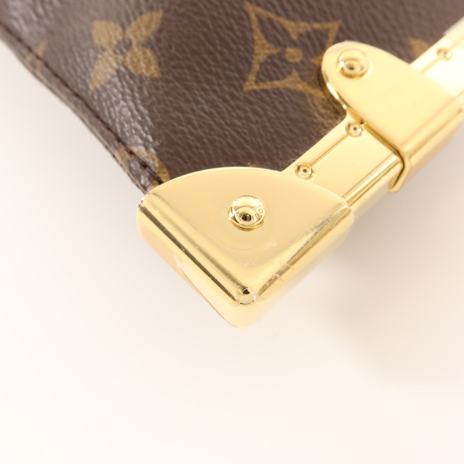 LOUIS VUITTON Monogram Lucky Trunk金扣手挽肩背兩用袋