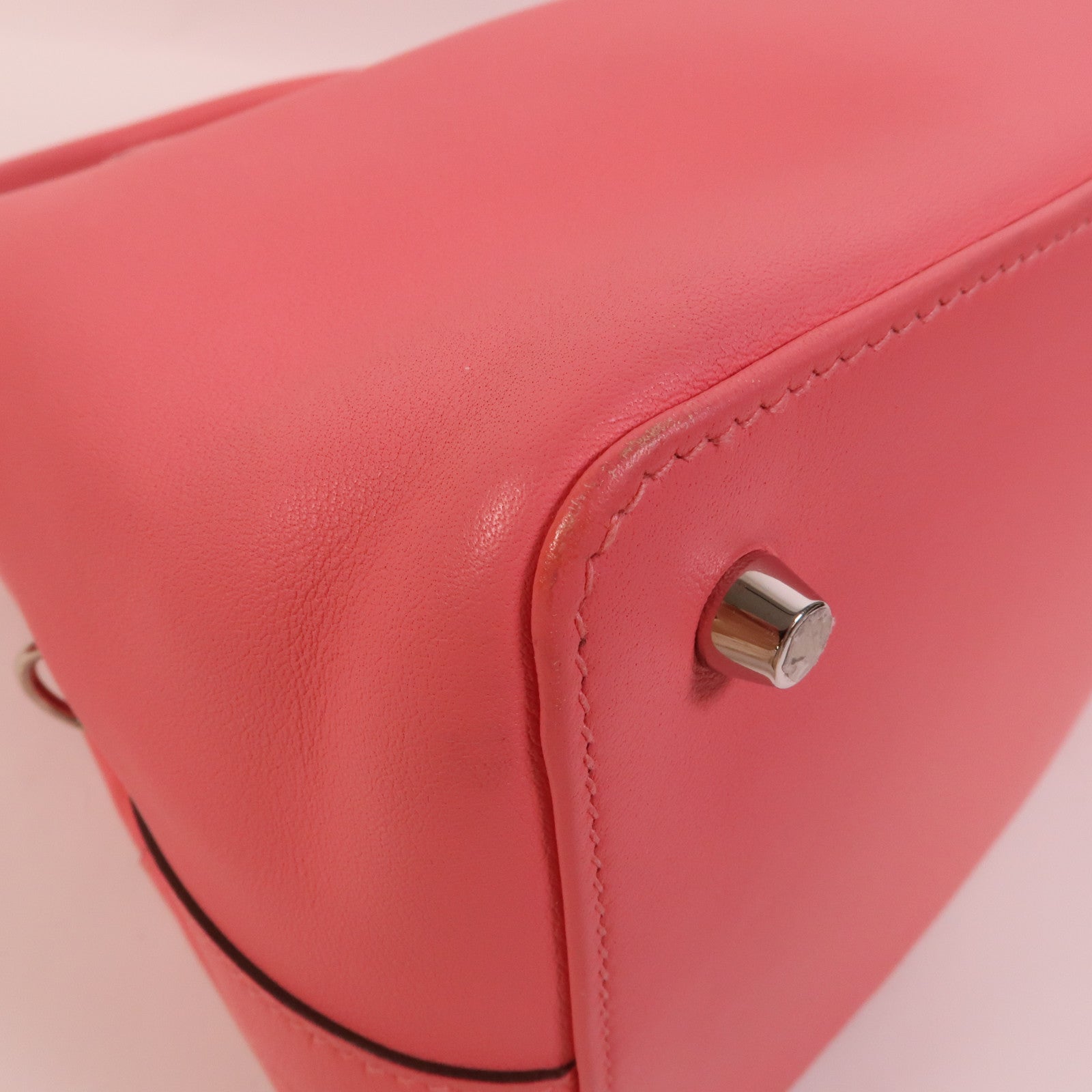 HERMES Swift皮革Tool Box 20手挽肩背兩用袋Rose Azalee