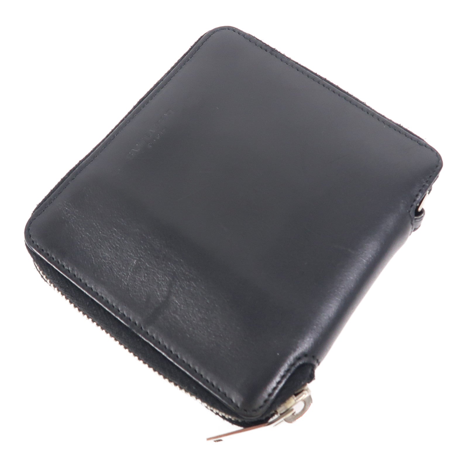 SAINT LAURENT 【激減優惠】牛皮皮革Wallet銀扣錢包