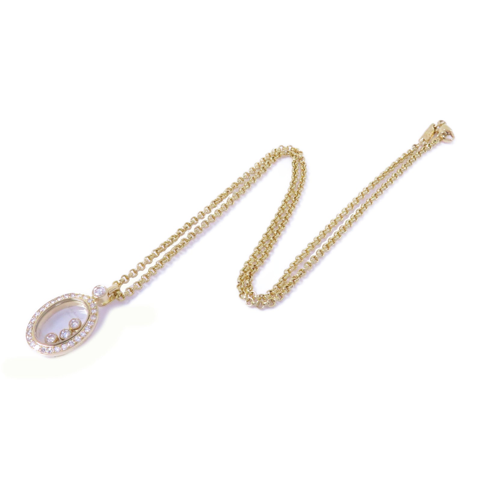 Chopard 【激減優惠】18K黃金/鑽石Happy Diamond Necklace項鏈