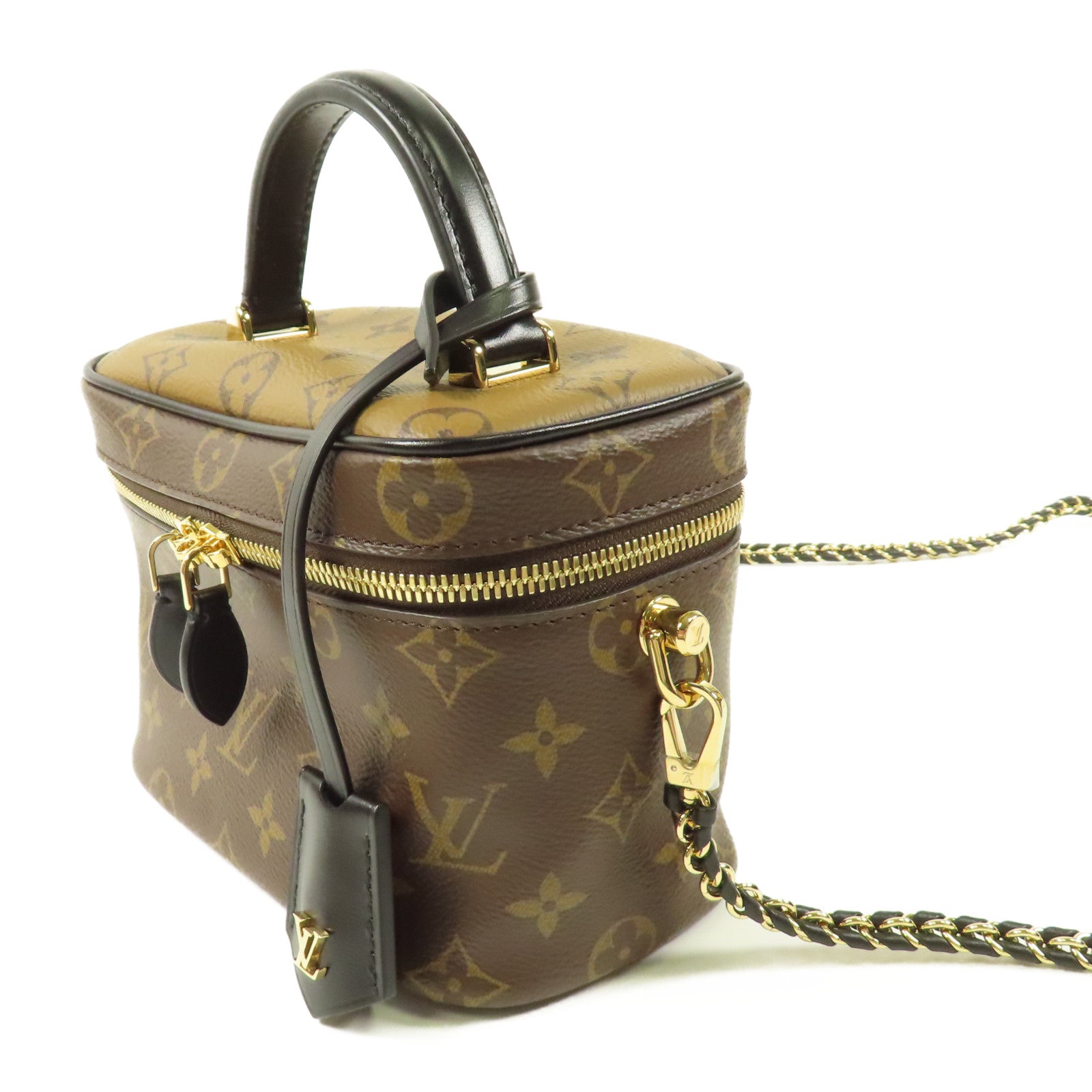 LOUIS VUITTON 【激減優惠】Monogram Reverse Vanity PM金扣手挽肩背兩用袋