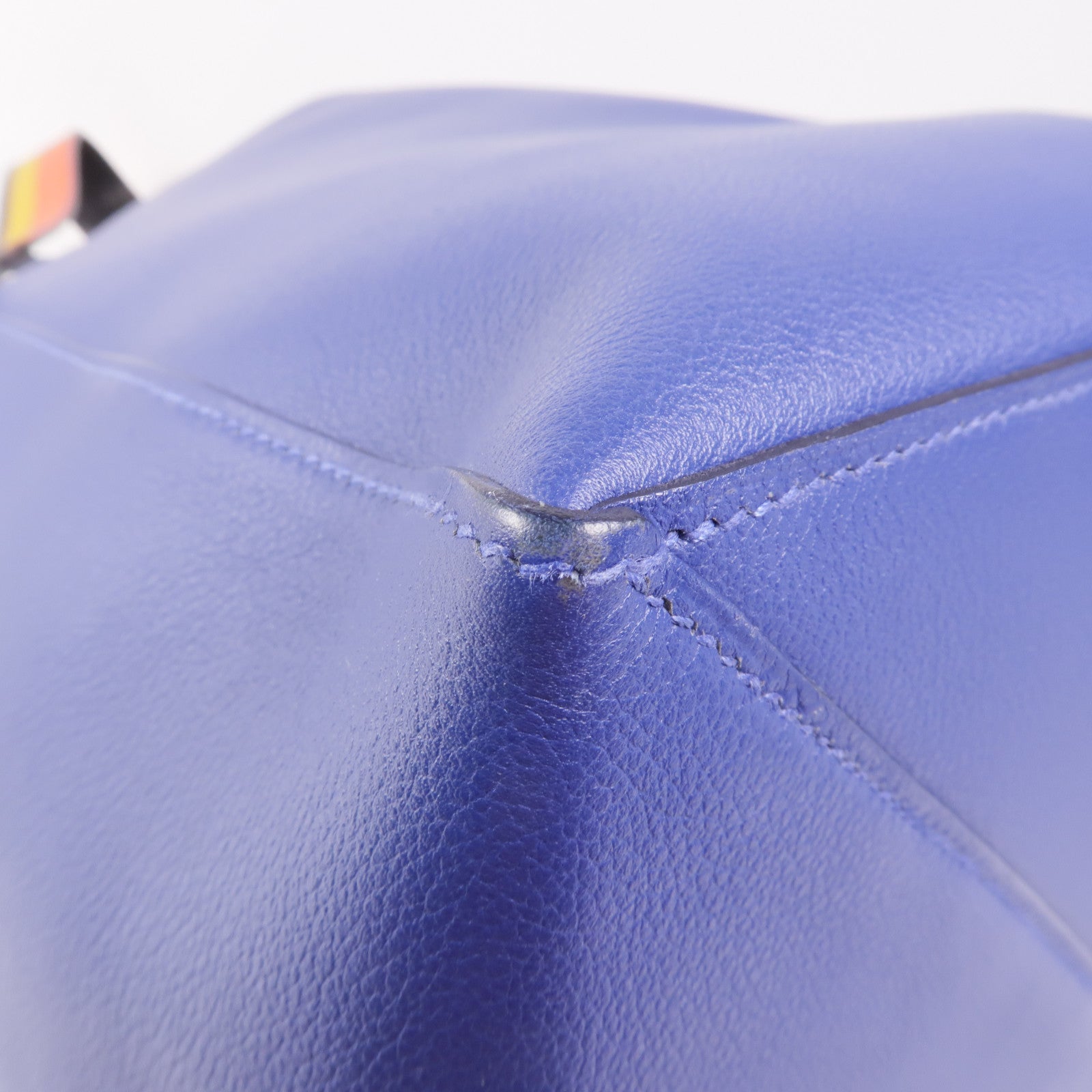 HERMES Evercolor皮革Licol 19肩背袋Bleu Brighton