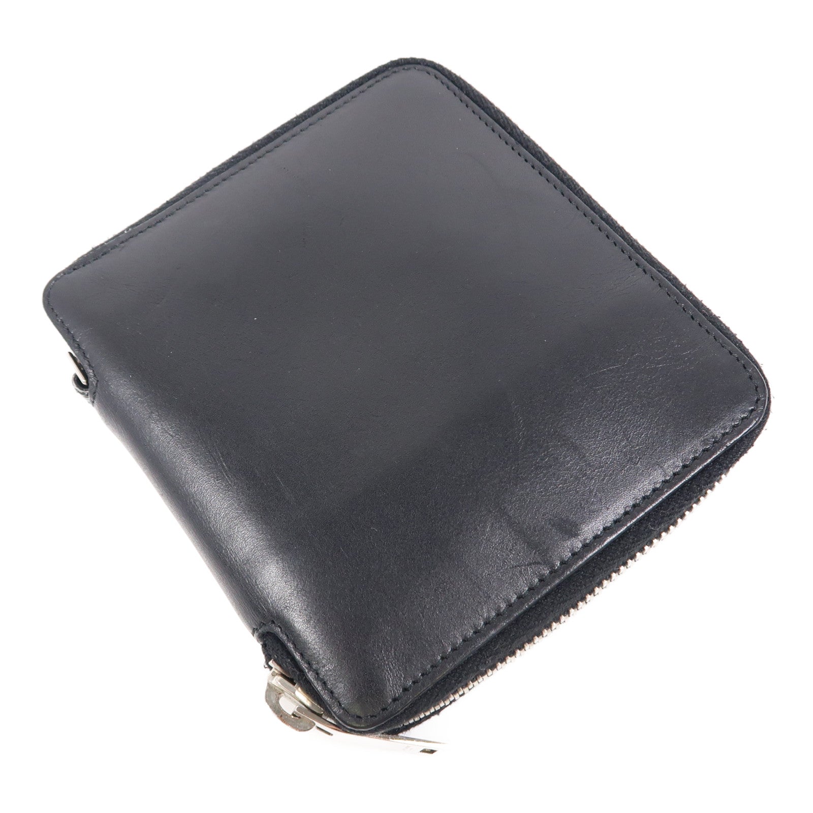 SAINT LAURENT 【激減優惠】牛皮皮革Wallet銀扣錢包