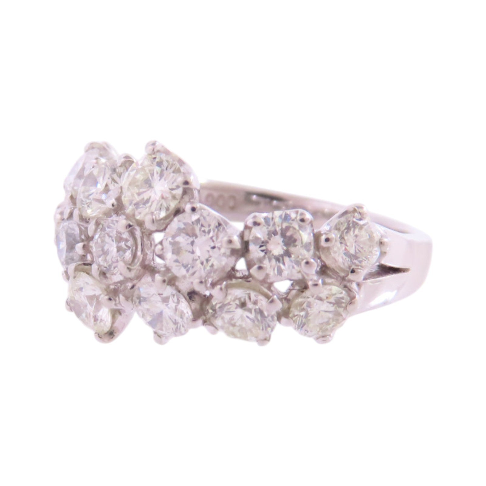 JEWELRY 【激減優惠】PT900鉑金/鑽石Diamond Ring戒指US#6.5