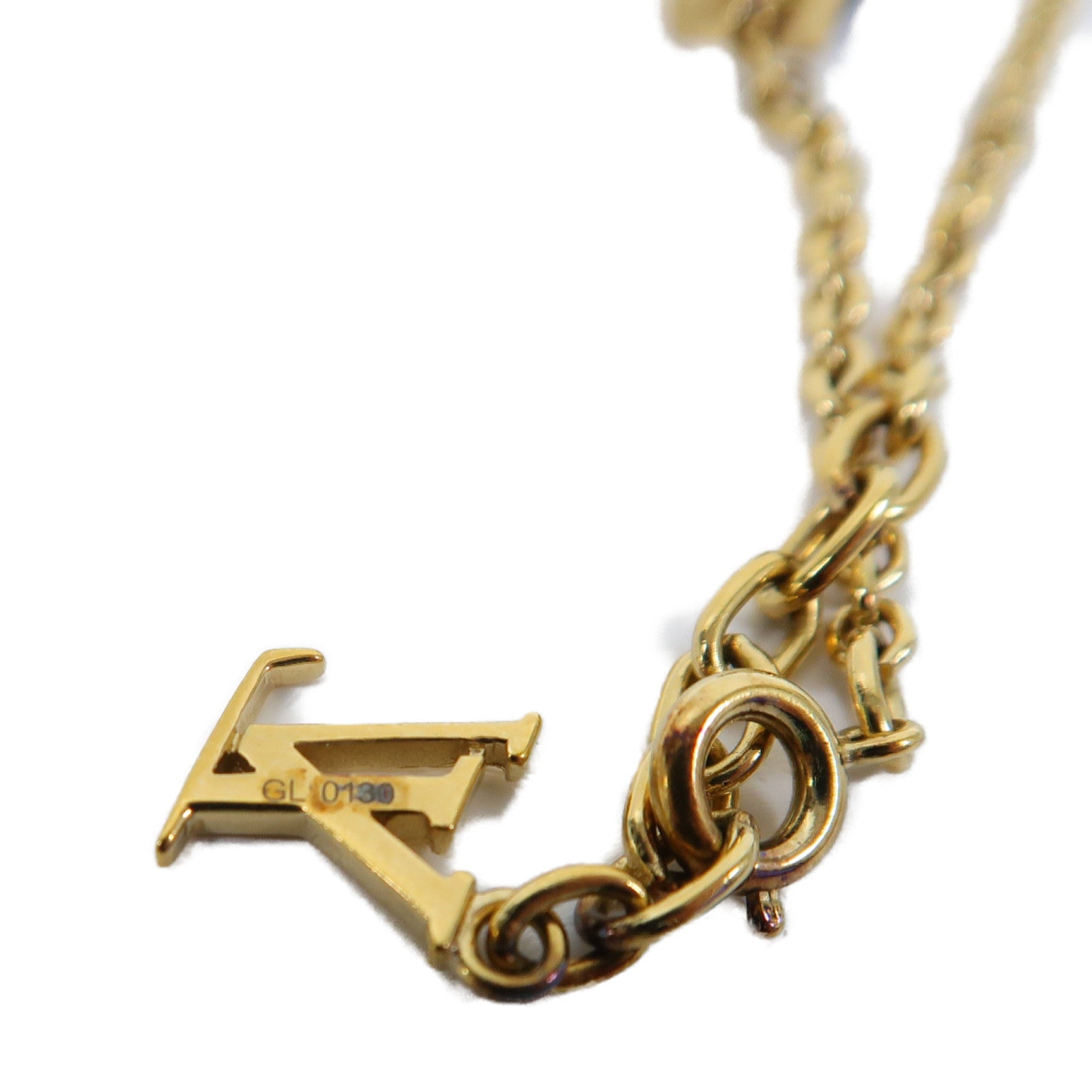 LOUIS VUITTON 金屬Bracelet金扣手鏈金色/藍色