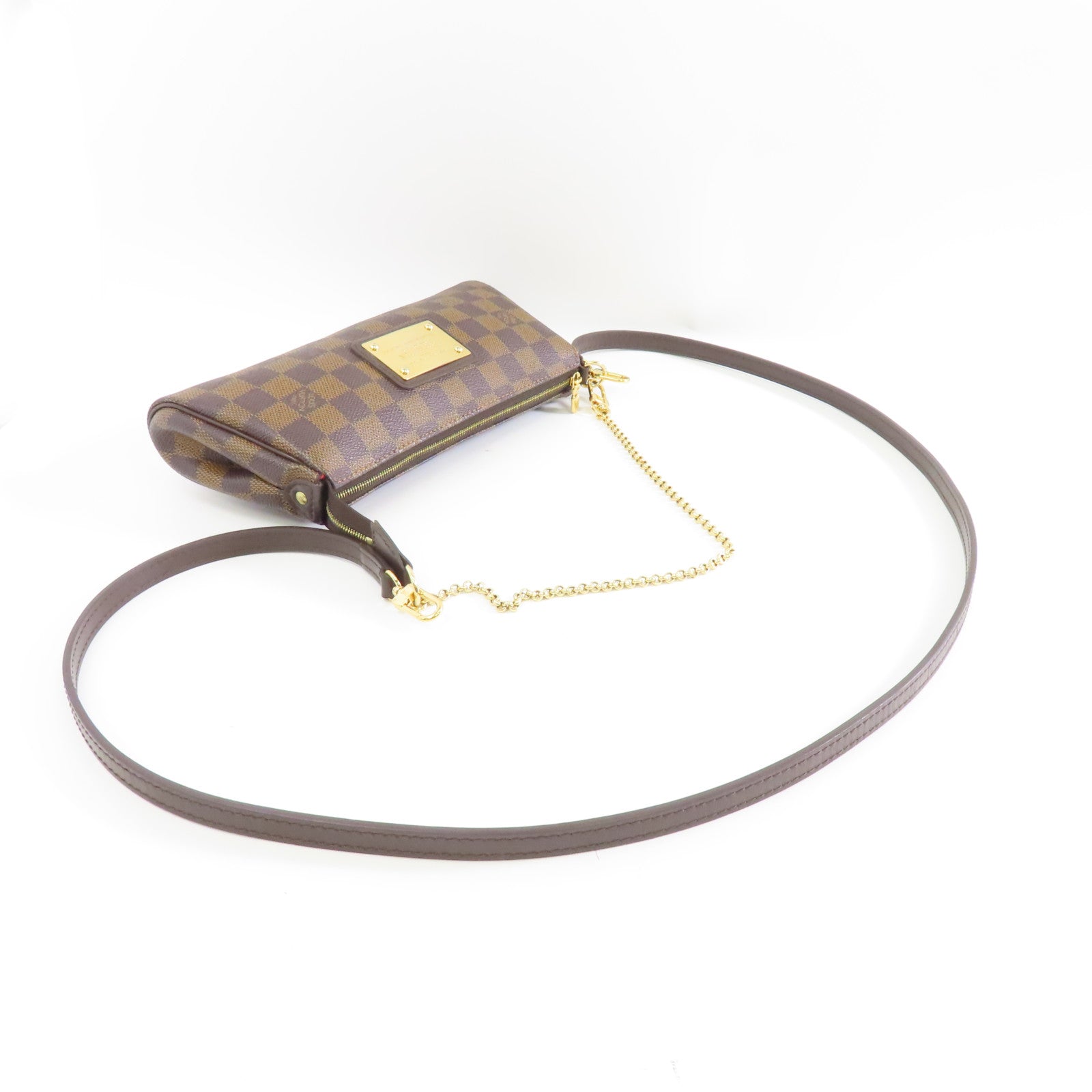 LOUIS VUITTON 【激減優惠】Damier Eva金扣手挽肩背兩用袋棕色
