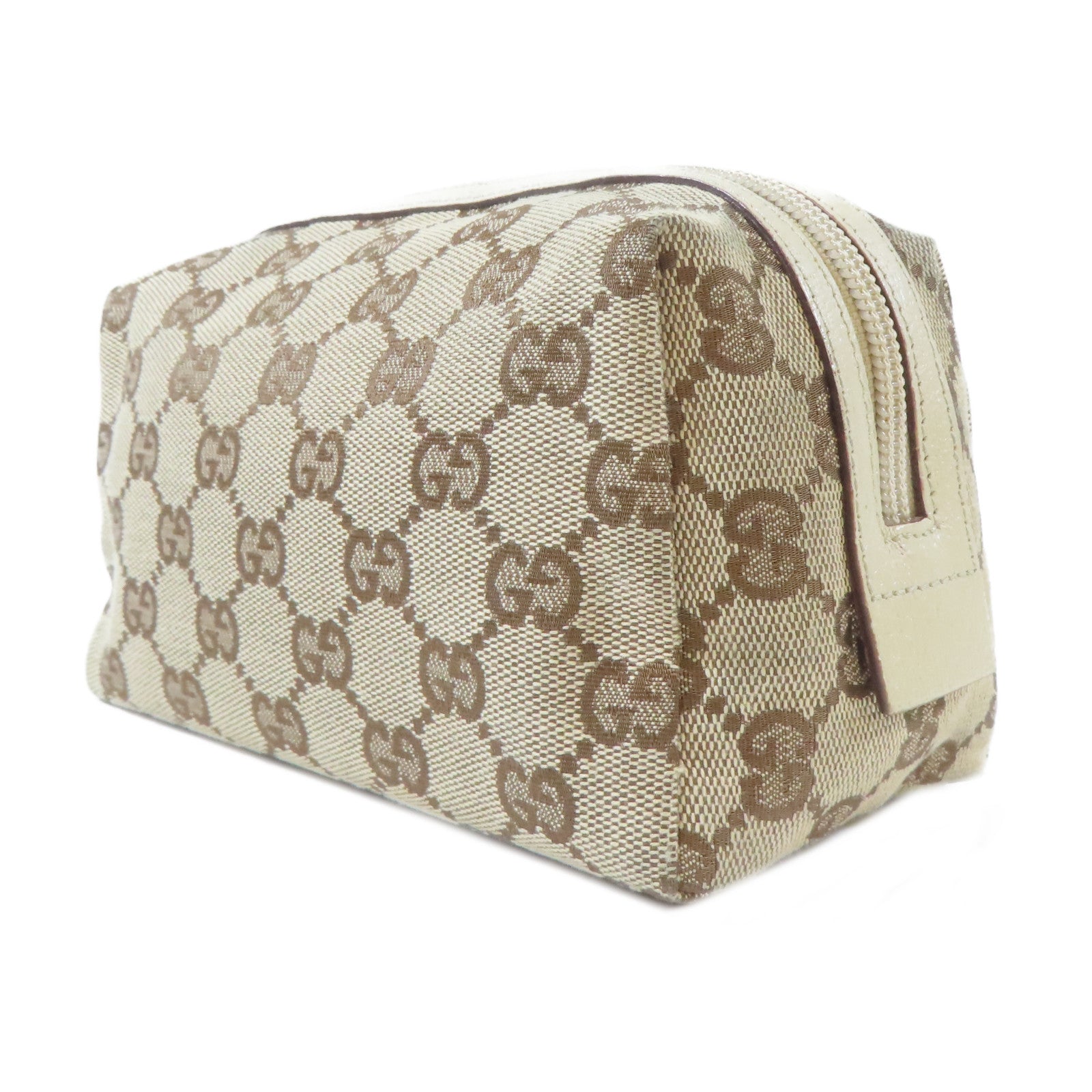 GUCCI 帆布Cosmetic Bag化妝袋啡色/米色