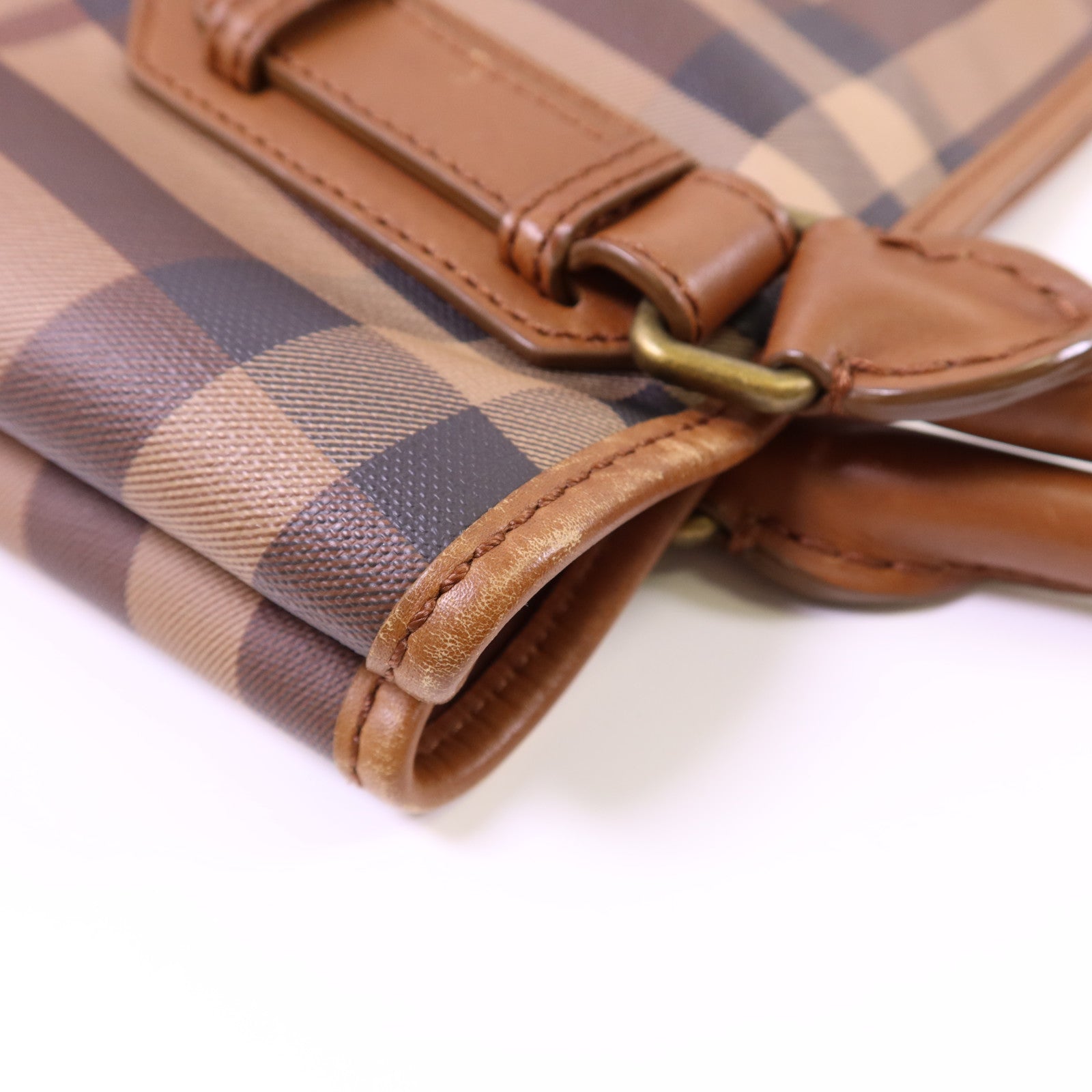 BURBERRY PVC Tote Bag金扣肩背袋