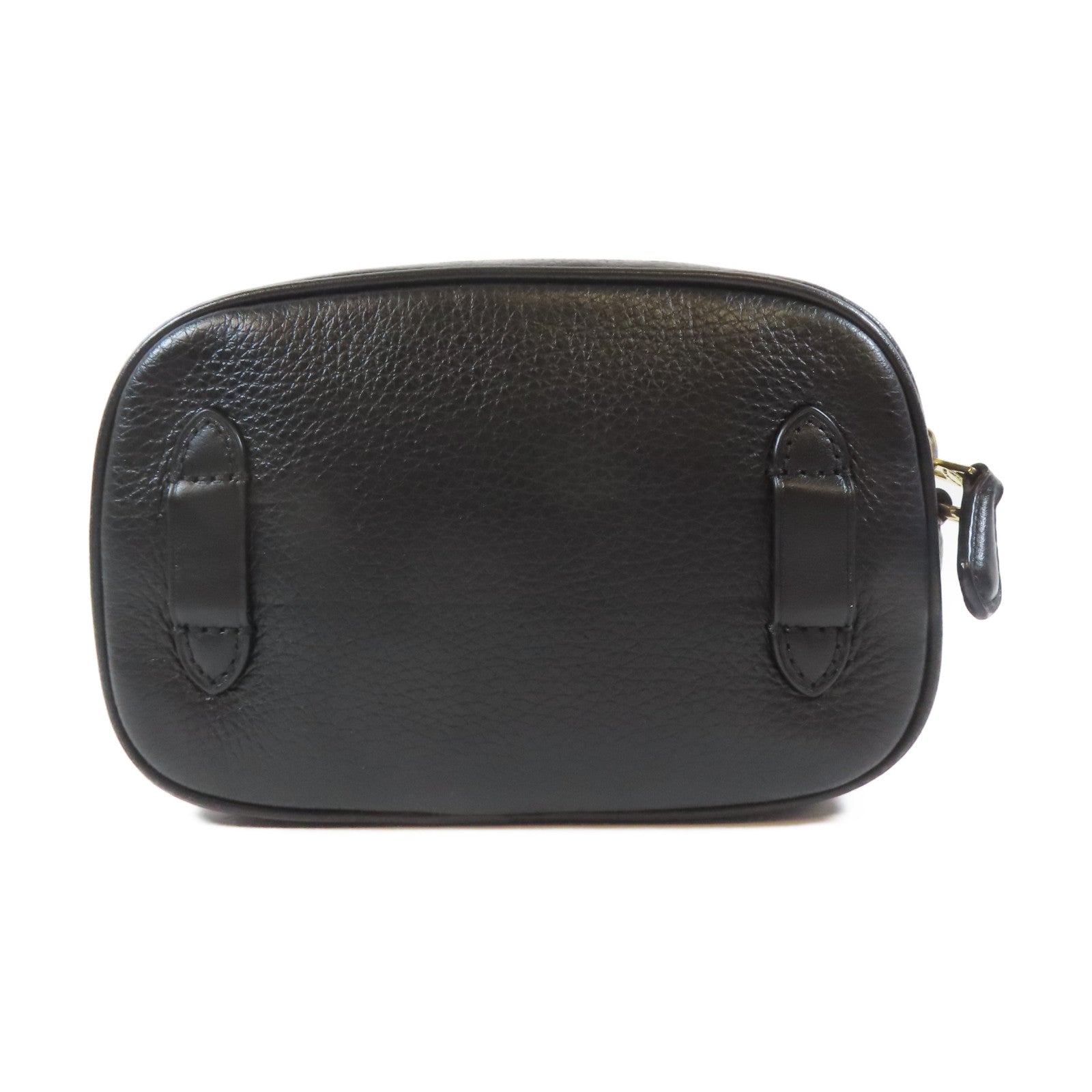 COACH 牛皮皮革Shoulder Bag金扣肩背袋黑色