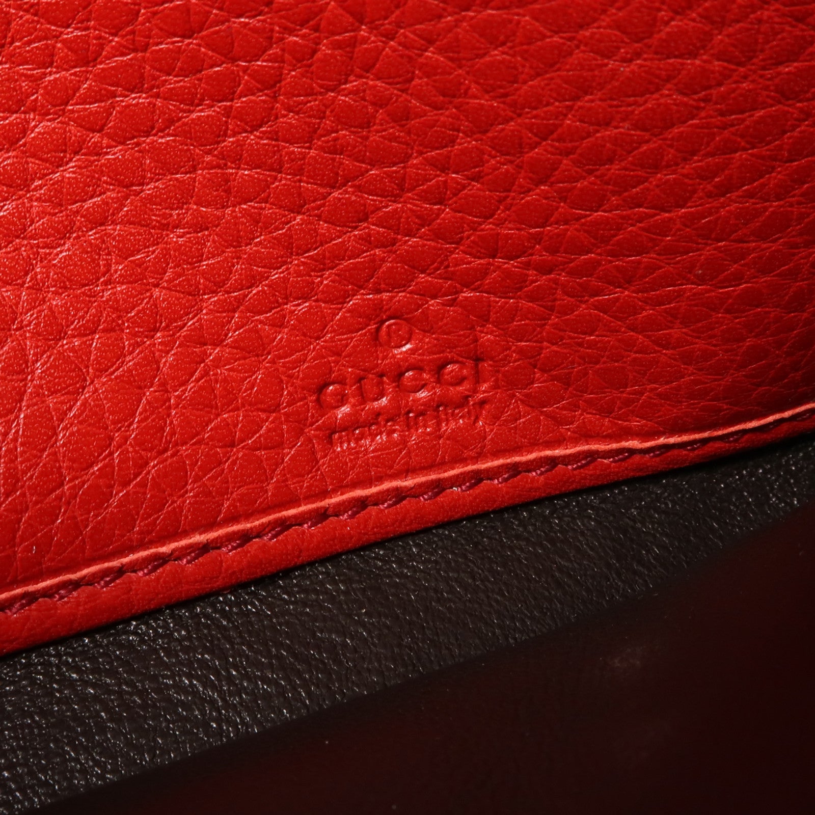 GUCCI 牛皮皮革Long Wallet長錢包紅色