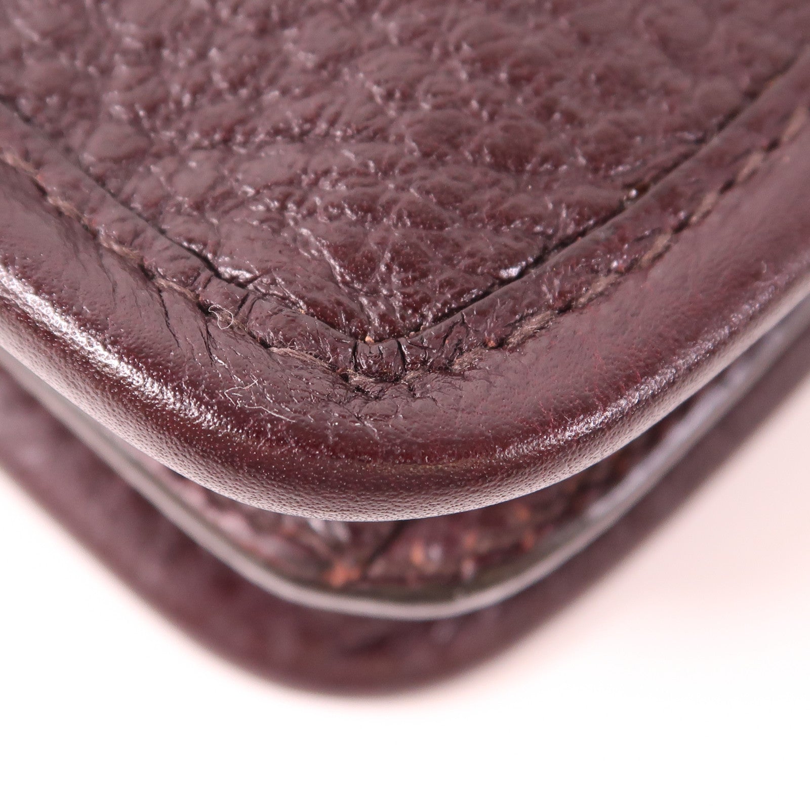 PRADA 牛皮皮革Tote Bag銀扣手挽袋