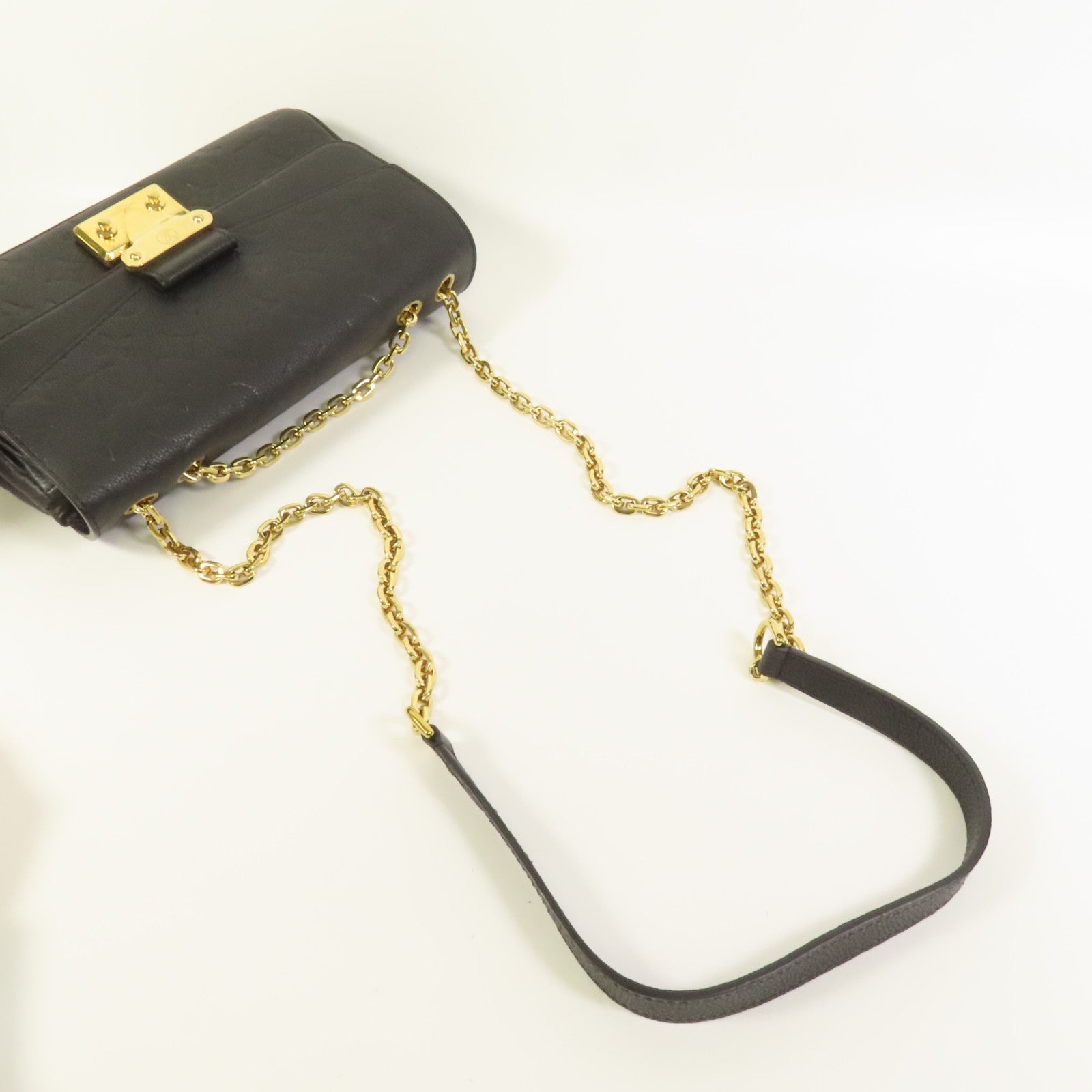 LOUIS VUITTON Momogram Empreinte Marceau金扣肩背袋