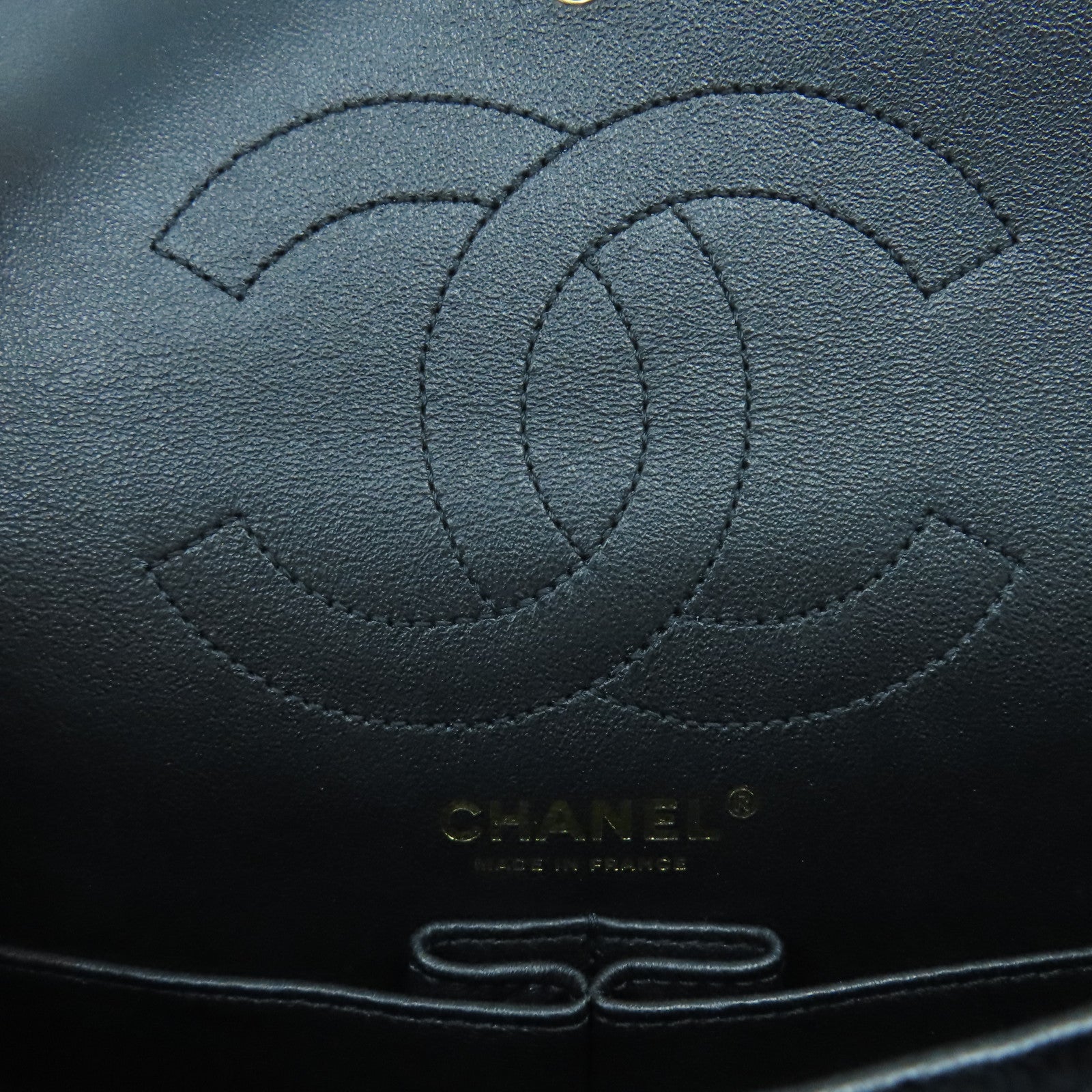 CHANEL 【清倉大減價】菱格天鵝絨2.55 Chain Shoulder金扣手挽肩背兩用袋黑色